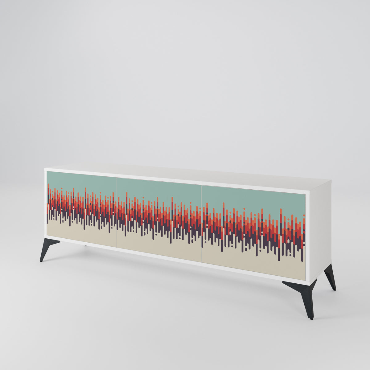 CHROMA CONTOURS 3-Door TV Cabinet