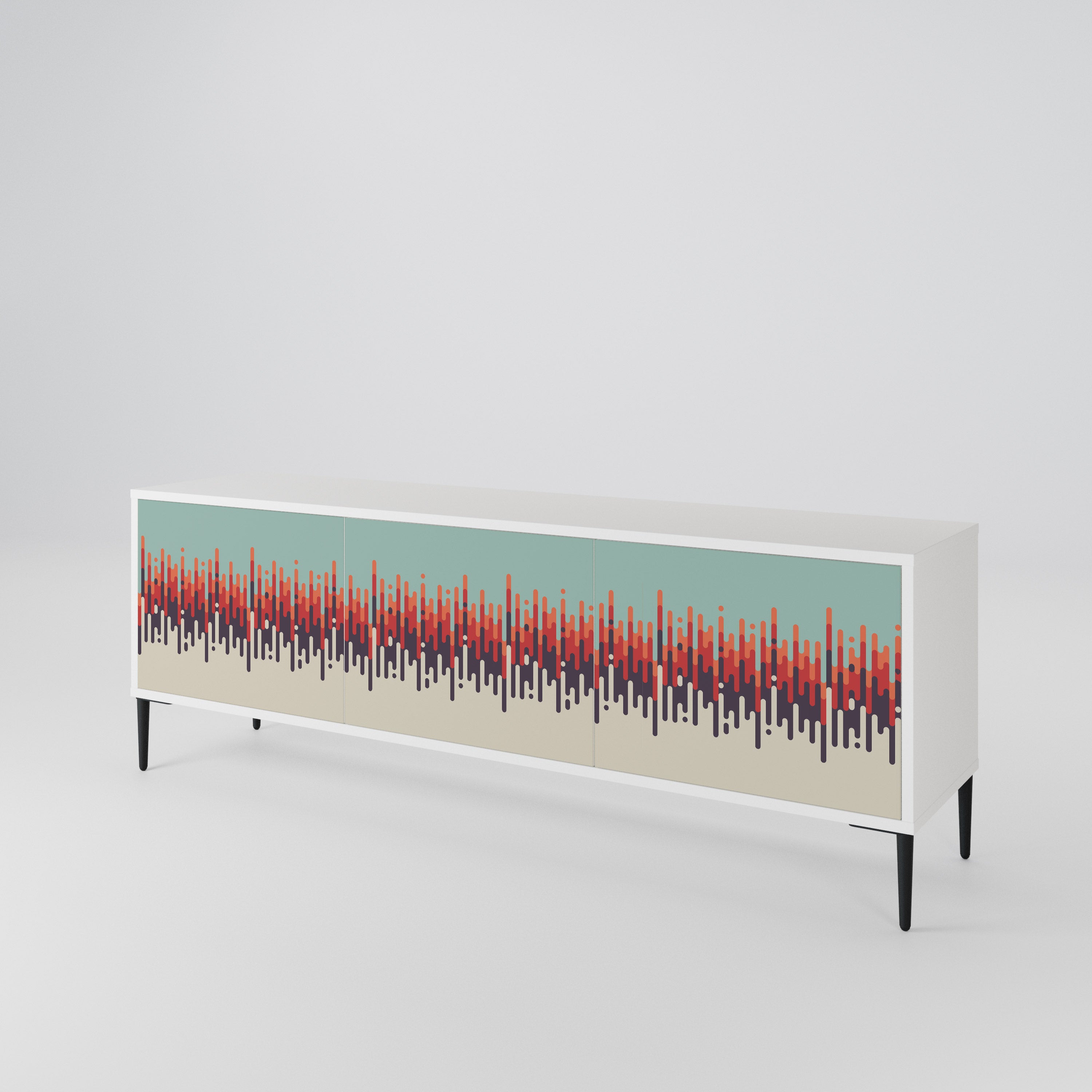 CHROMA CONTOURS 3-Door TV Cabinet