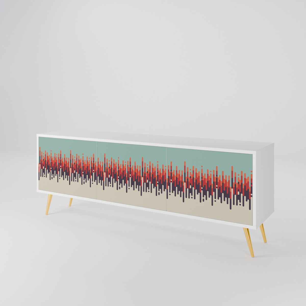 CHROMA CONTOURS 3-Door TV Cabinet