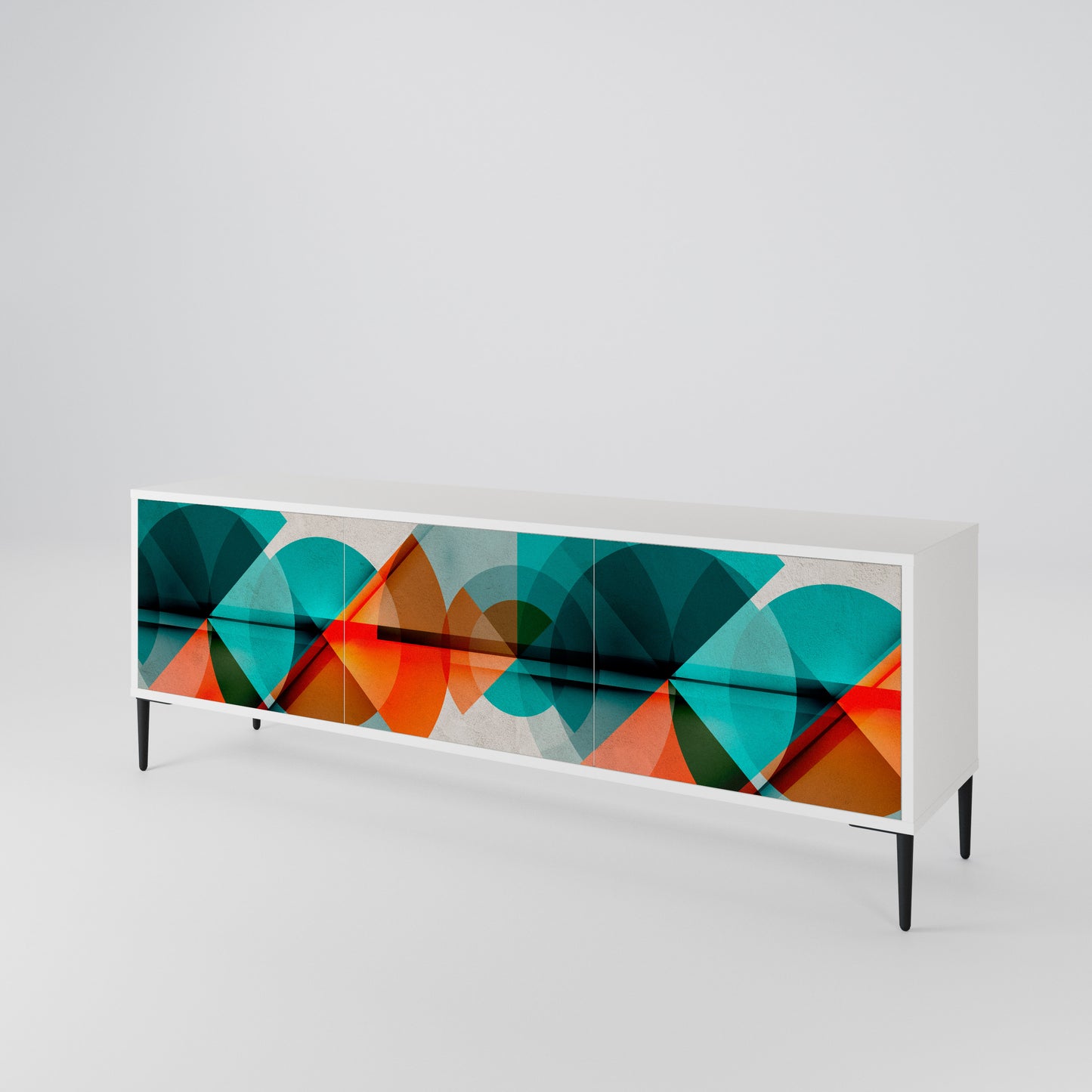 CIRCULAR RHAPSODY 3-Door TV Cabinet