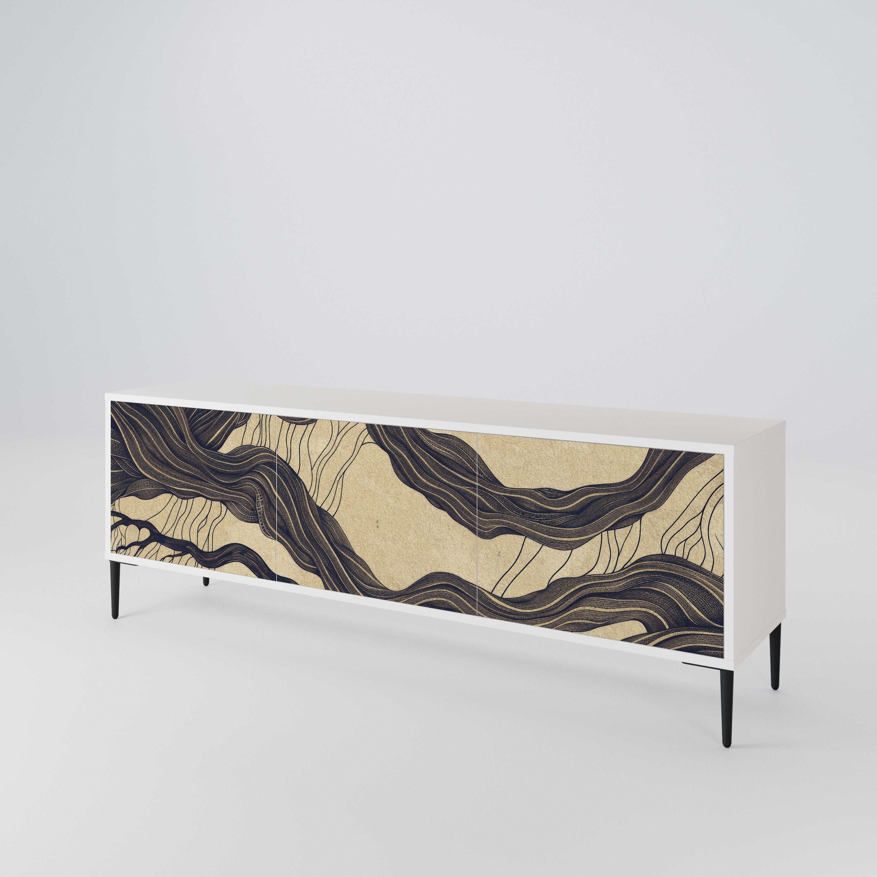 UNIFIED FRAGMENTS 3-Door TV Cabinet