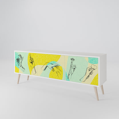BODY LANGUAGE 3-Door TV Cabinet