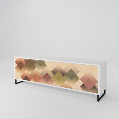 GEOMETRIC FUSION 3-Door TV Cabinet