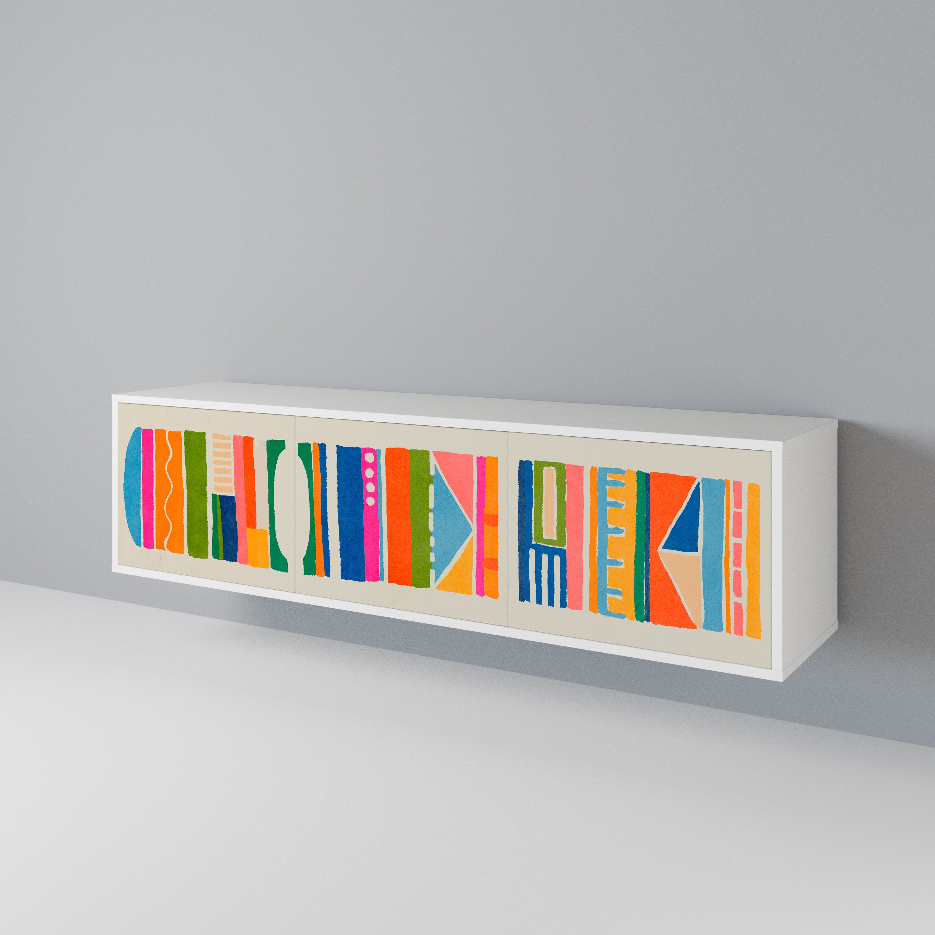 GEOMETRIC SHINE 3-Door TV Cabinet