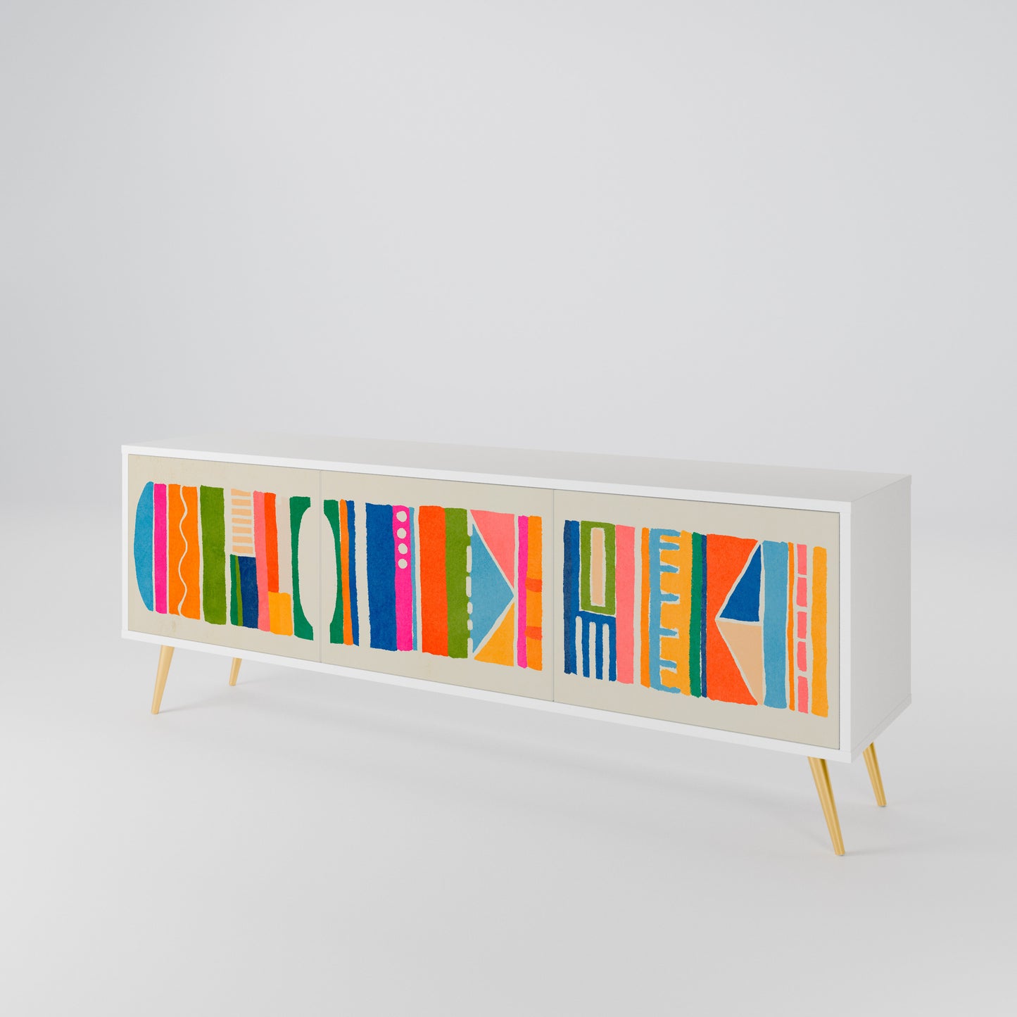GEOMETRIC SHINE 3-Door TV Cabinet