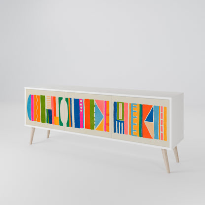 GEOMETRIC SHINE 3-Door TV Cabinet