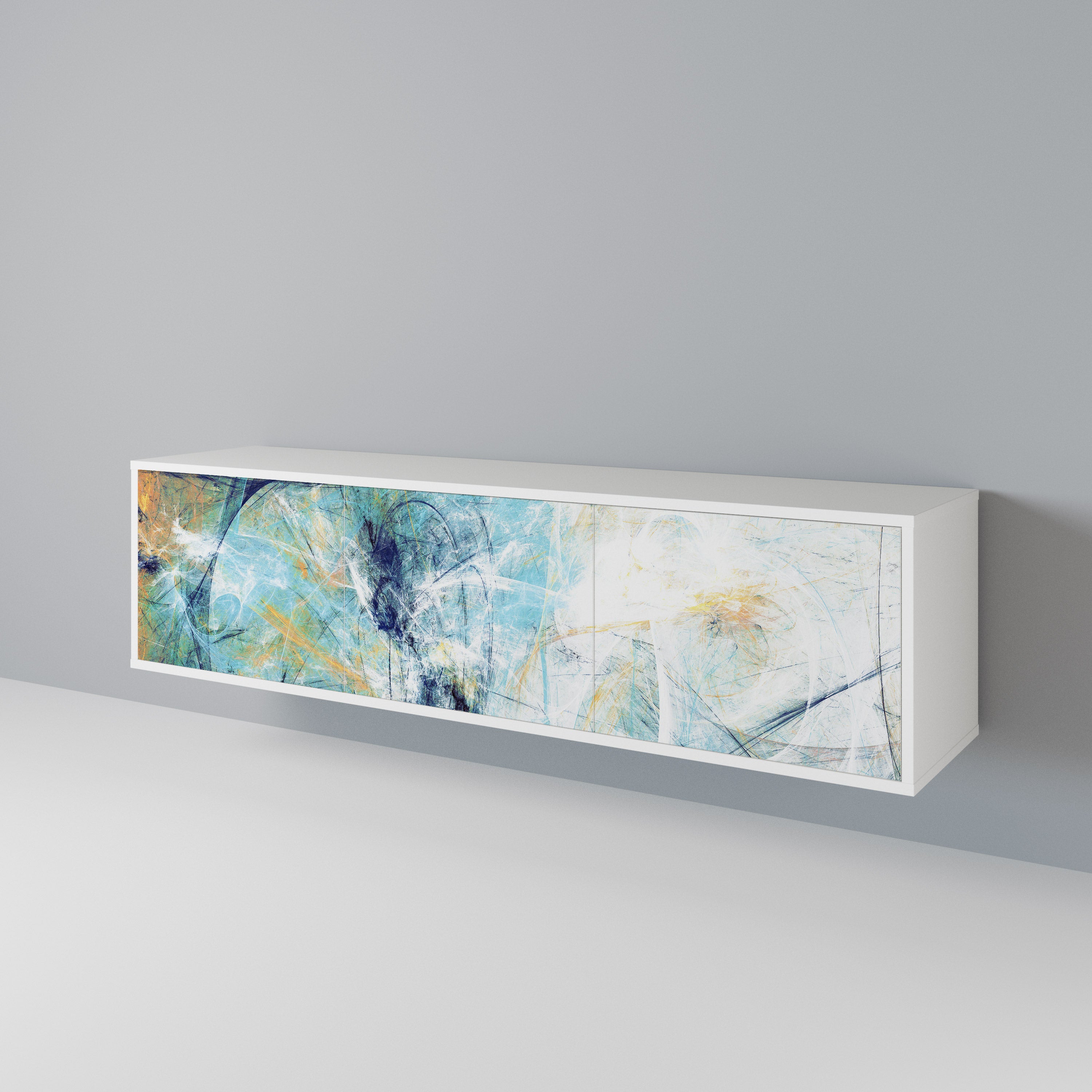 ABSTRACT THOUGHTS 3-Door TV Cabinet
