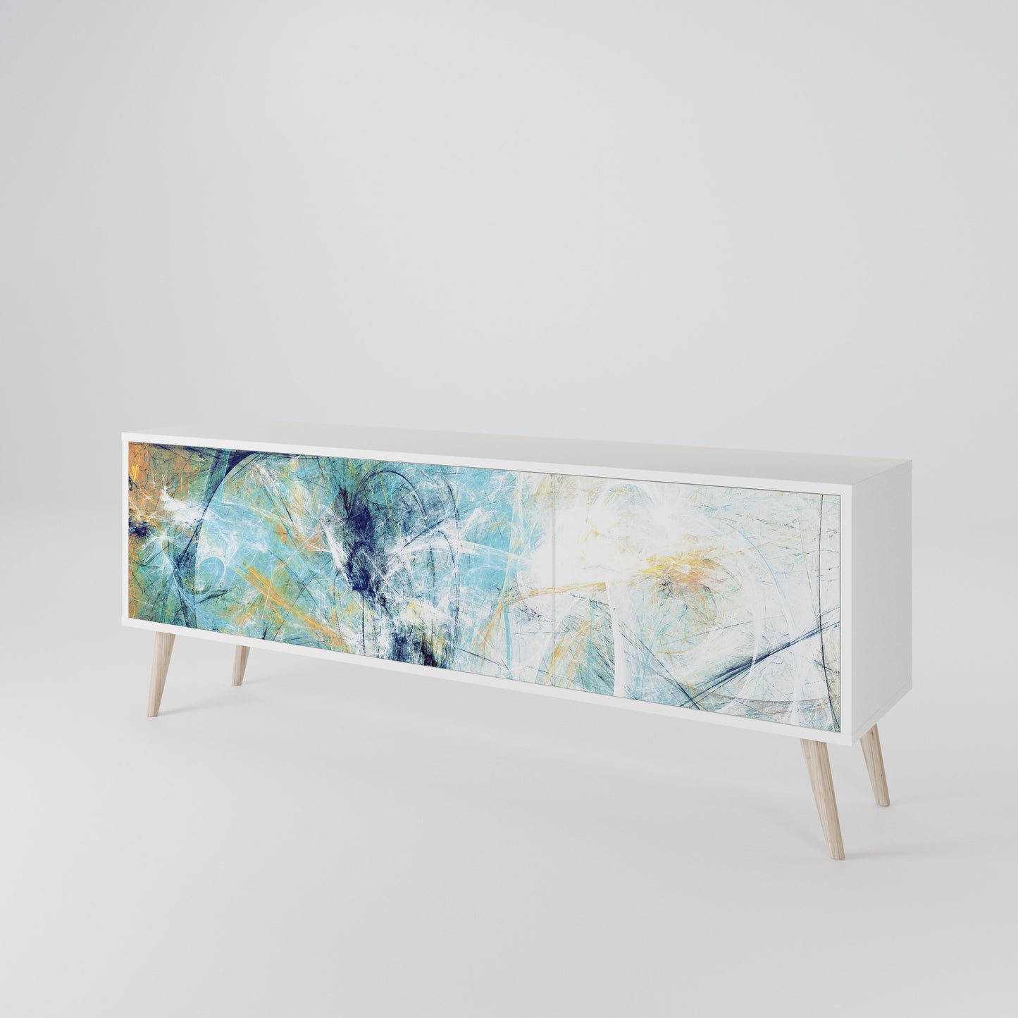 ABSTRACT THOUGHTS 3-Door TV Cabinet