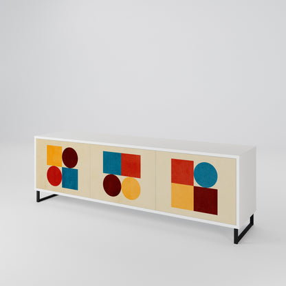 GEOMETRIC PUZZLE 3-Door TV Cabinet