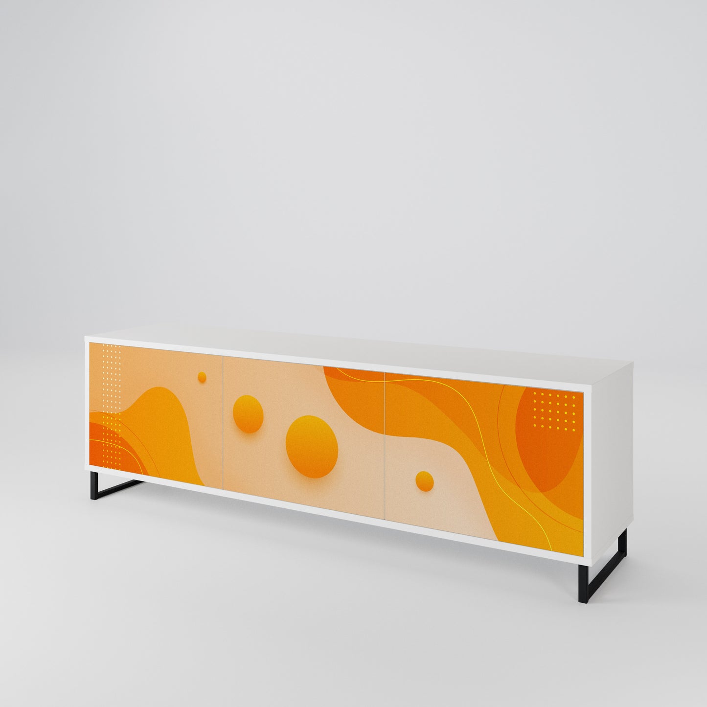 ORANGE ARRANGEMENT 3-Door TV Cabinet