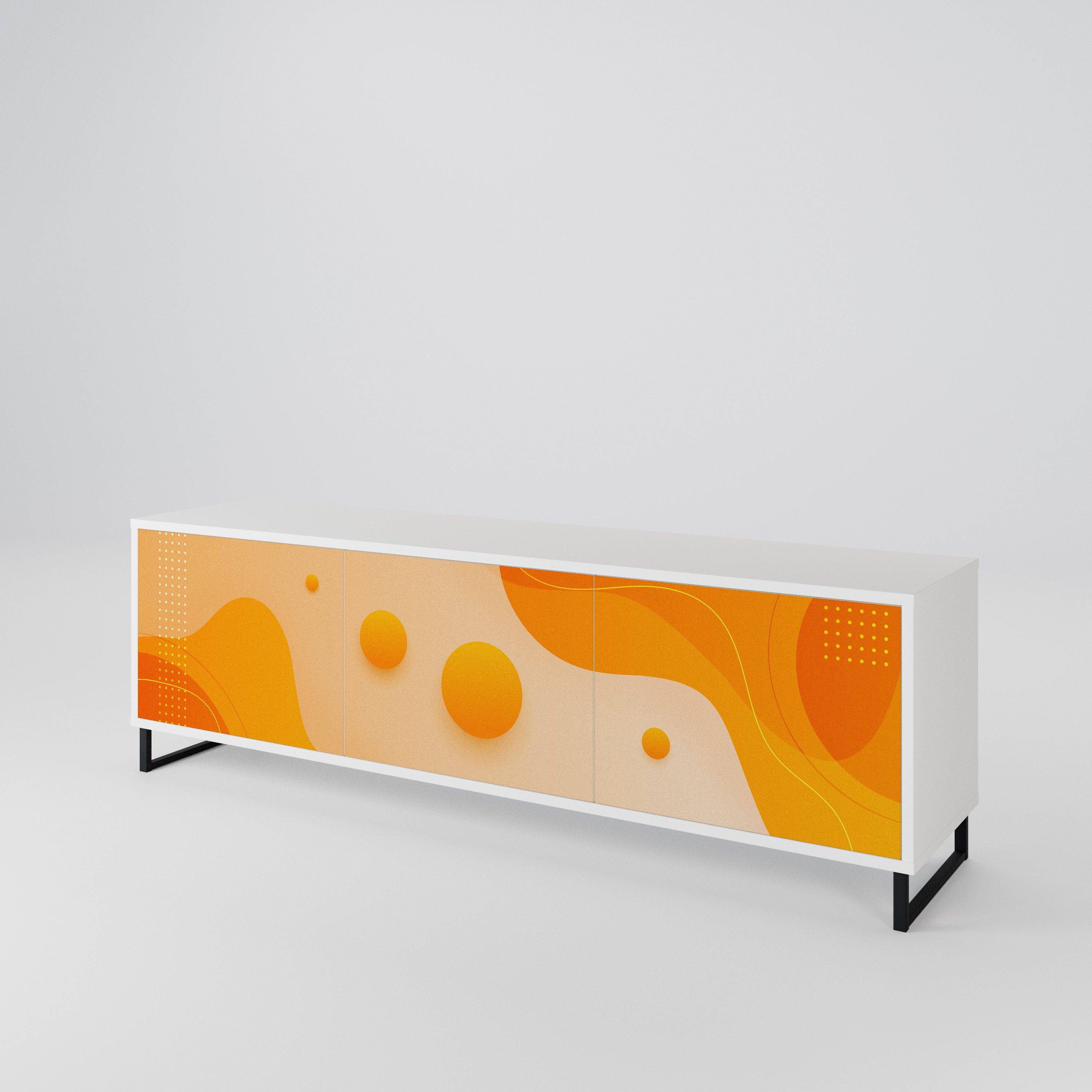 ORANGE ARRANGEMENT 3-Door TV Cabinet