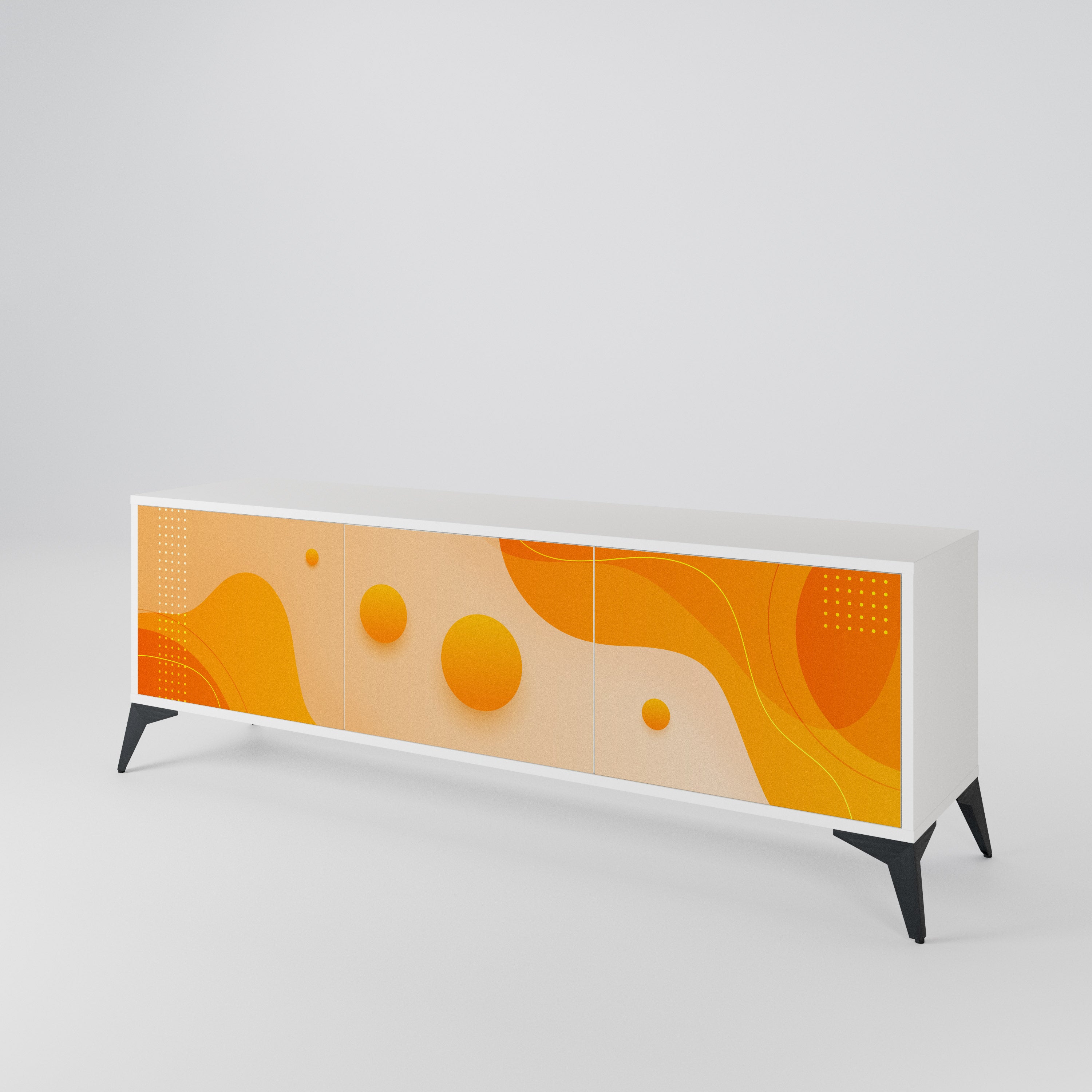 ORANGE ARRANGEMENT 3-Door TV Cabinet