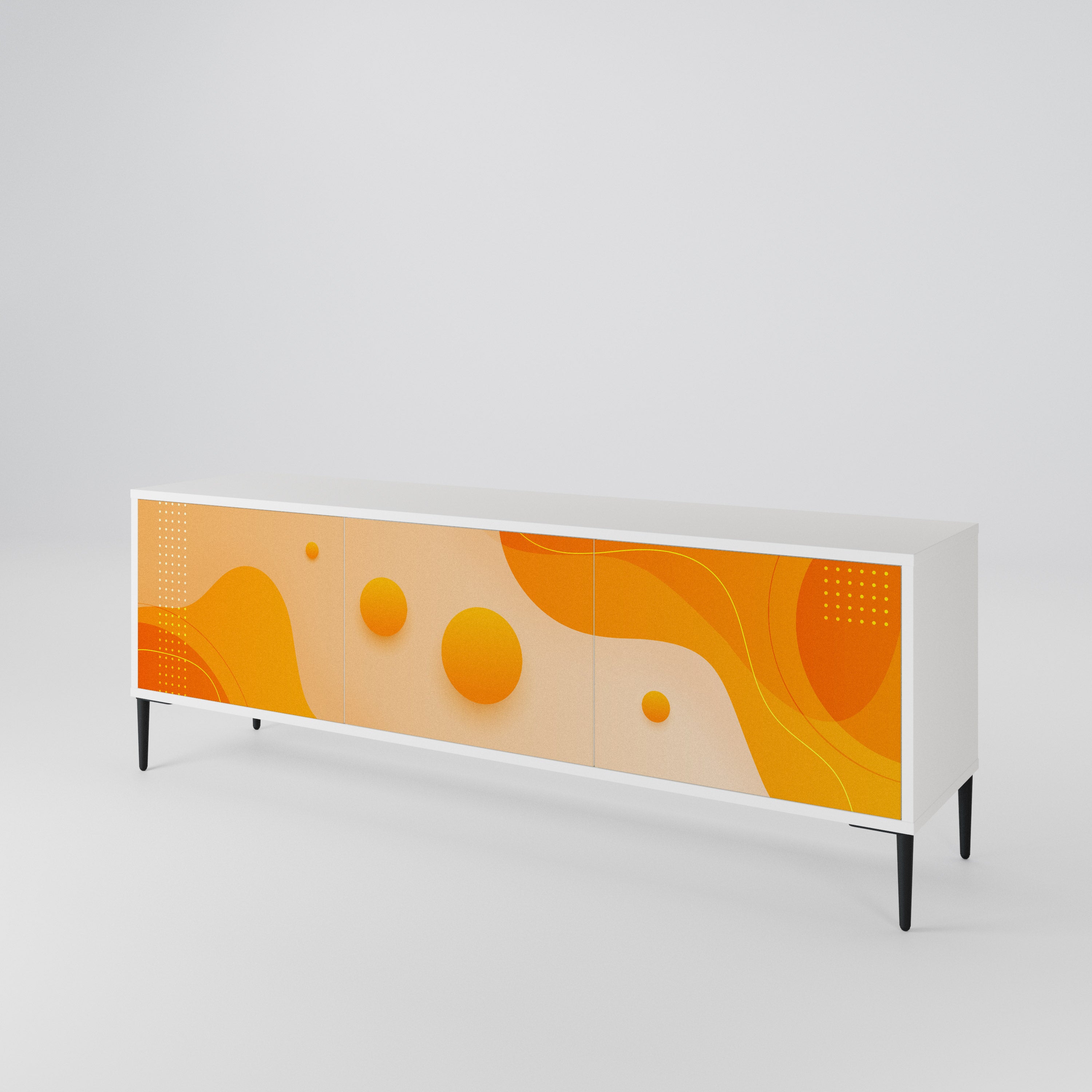 ORANGE ARRANGEMENT 3-Door TV Cabinet