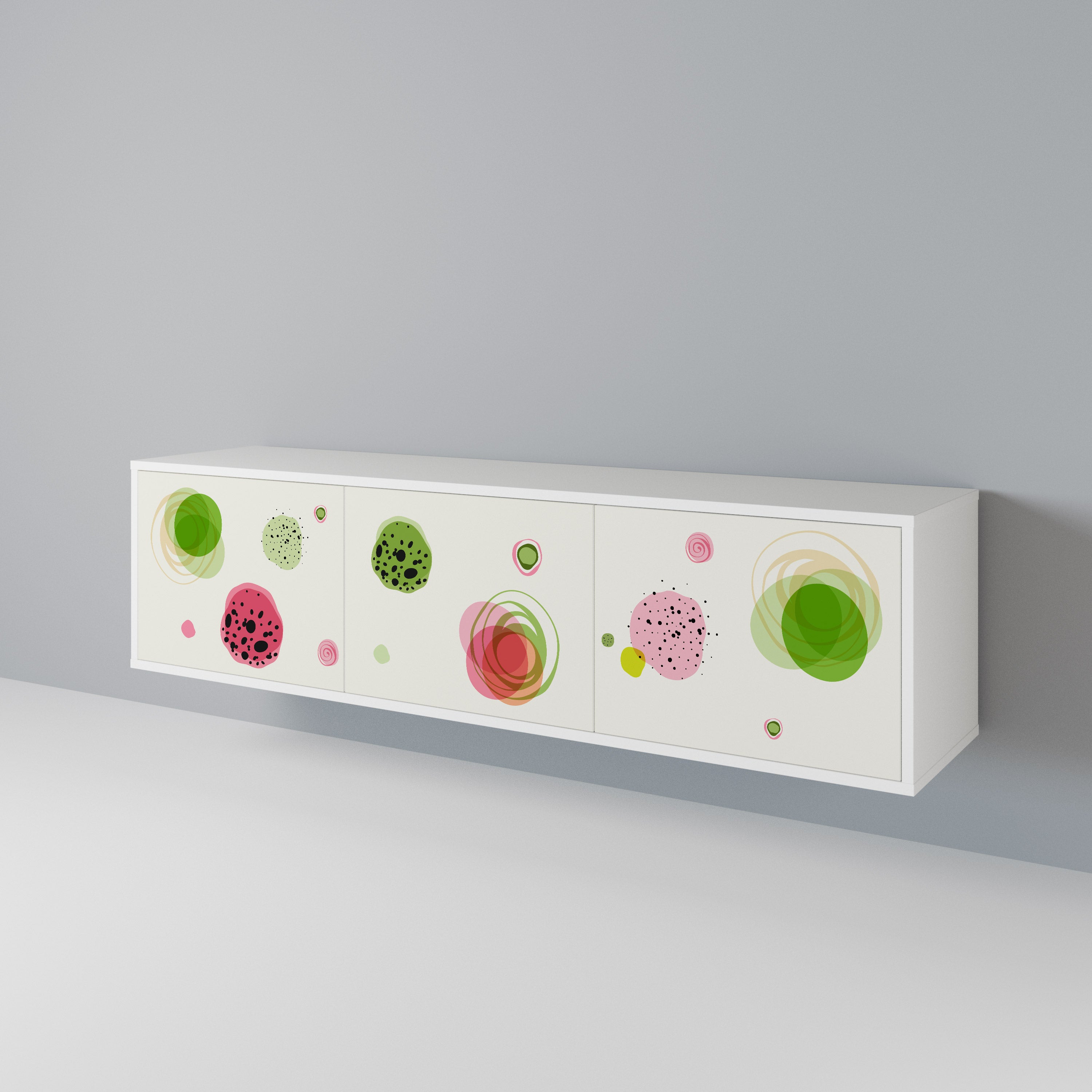 COLORFUL COSMOS 3-Door TV Cabinet