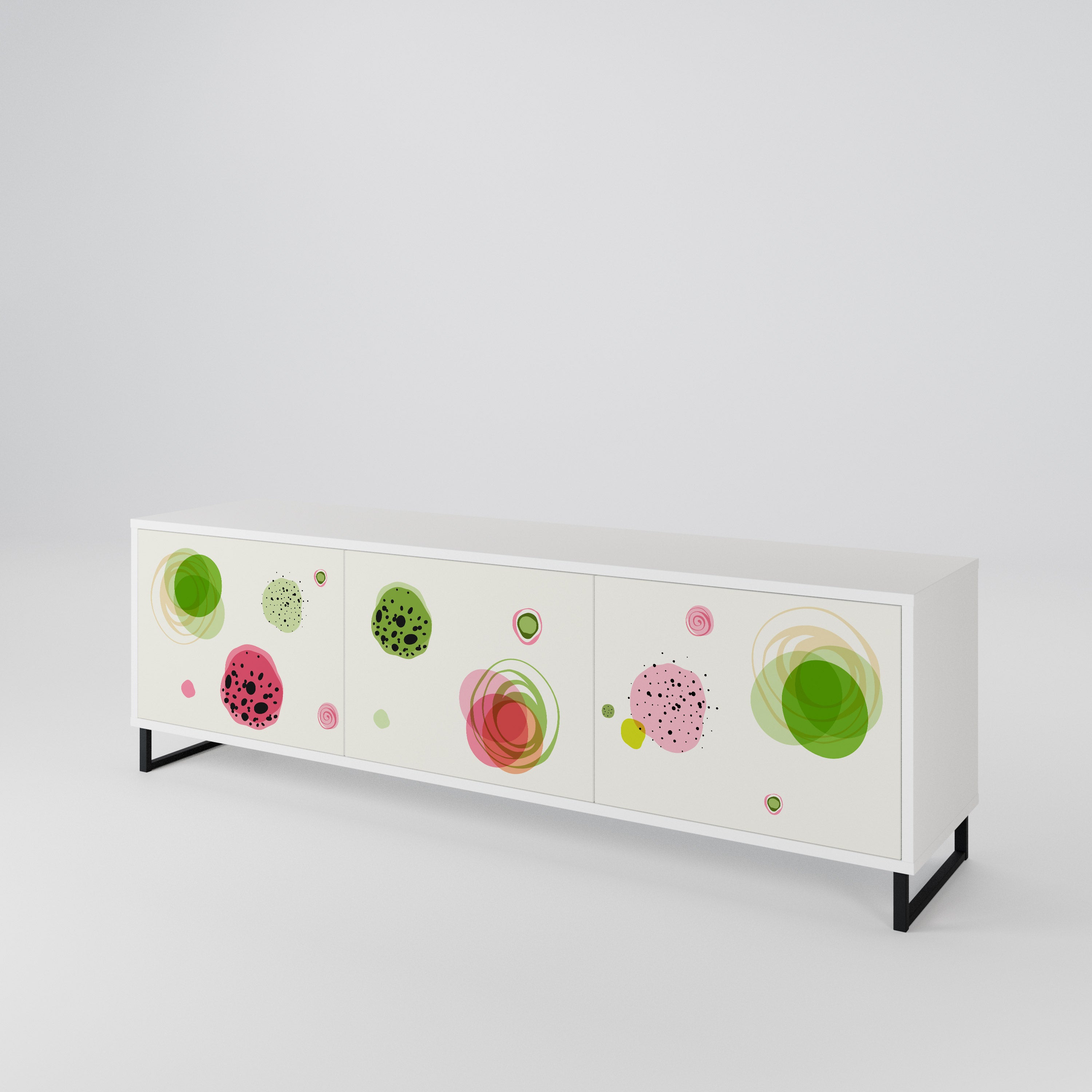 COLORFUL COSMOS 3-Door TV Cabinet