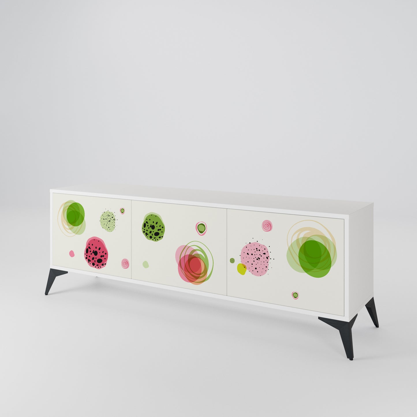 COLORFUL COSMOS 3-Door TV Cabinet