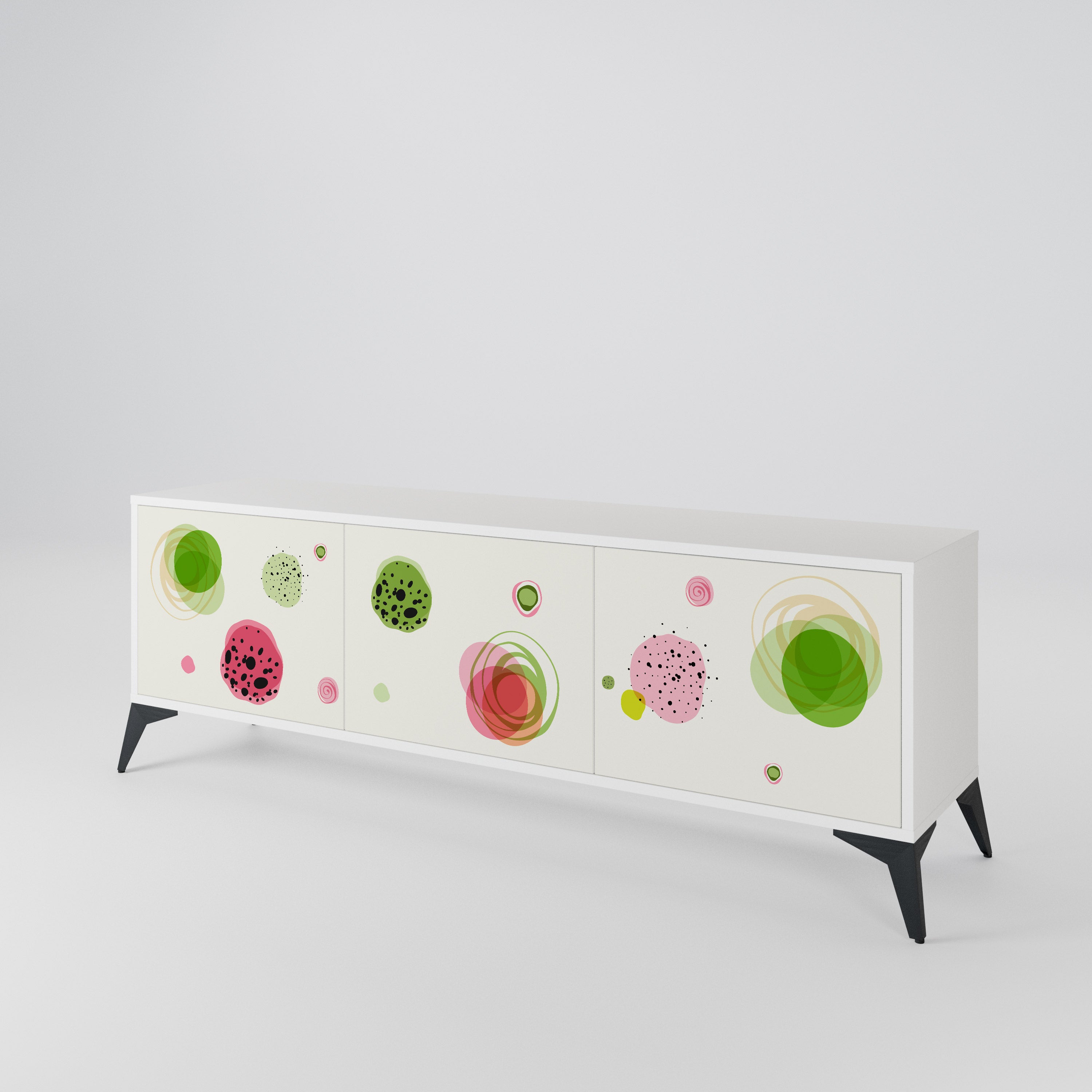 COLORFUL COSMOS 3-Door TV Cabinet