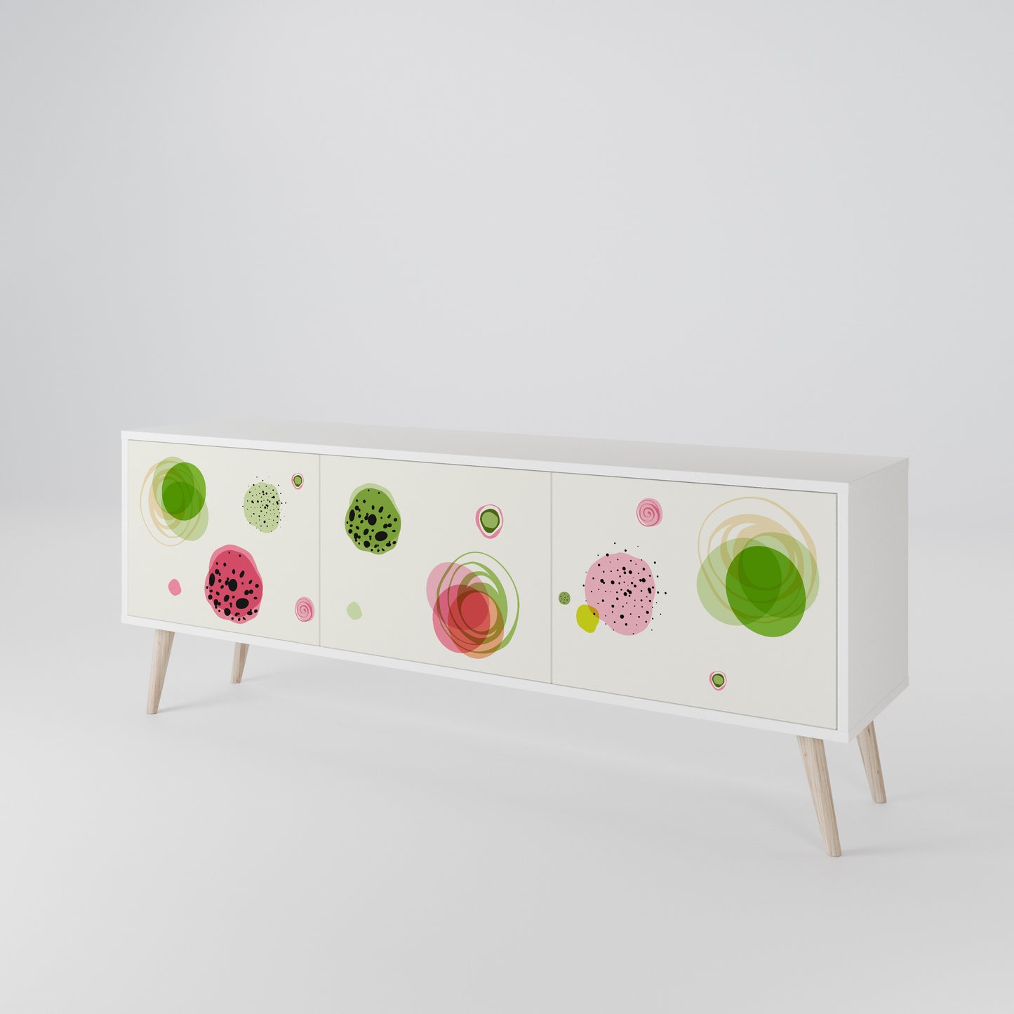 COLORFUL COSMOS 3-Door TV Cabinet