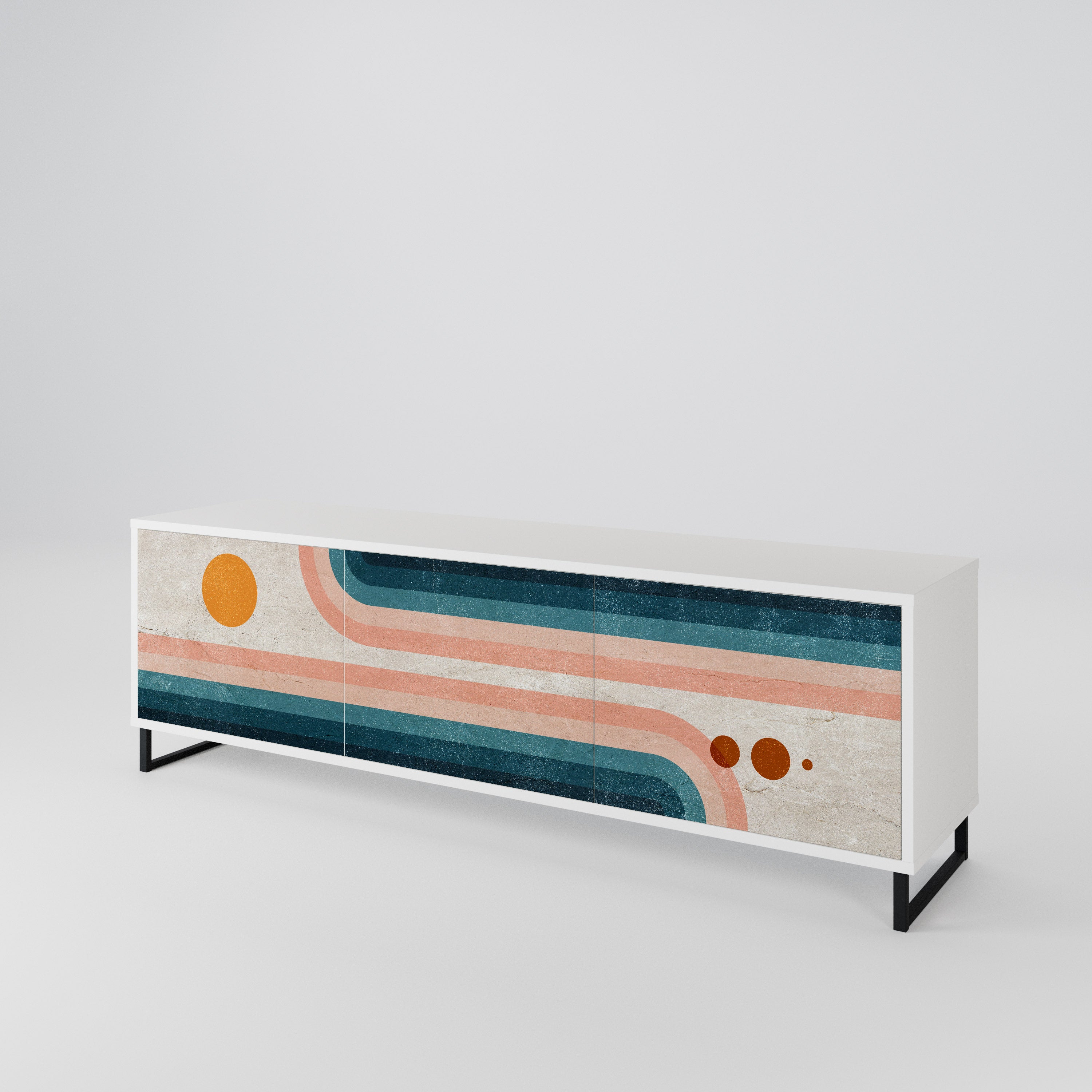TWO HALVES 3-Door TV Cabinet