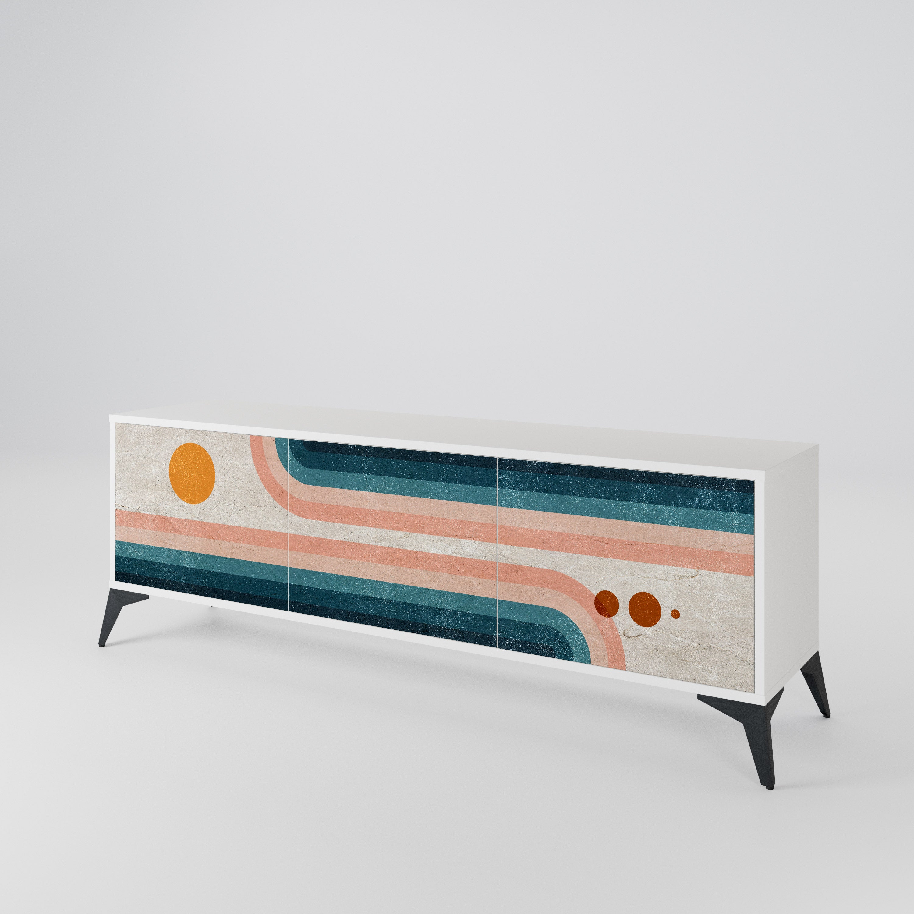 TWO HALVES 3-Door TV Cabinet