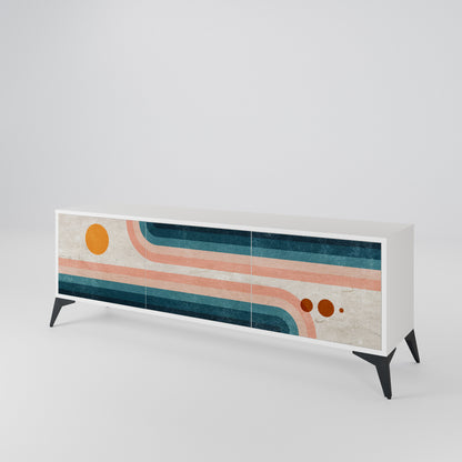 TWO HALVES 3-Door TV Cabinet