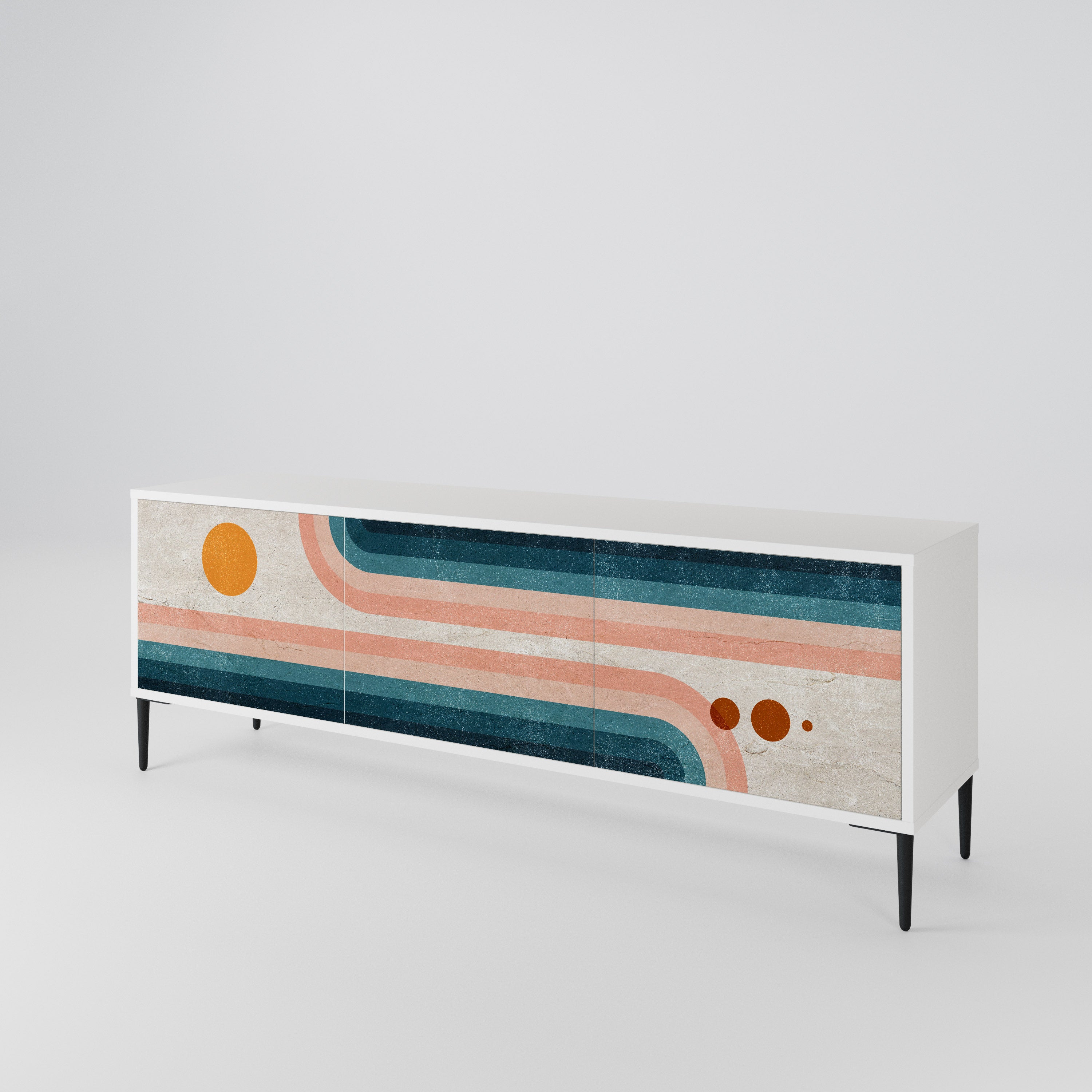 TWO HALVES 3-Door TV Cabinet