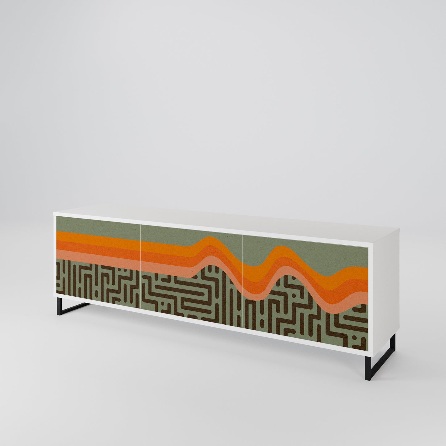 SIMPLE SOLUTIONS 3-Door TV Cabinet
