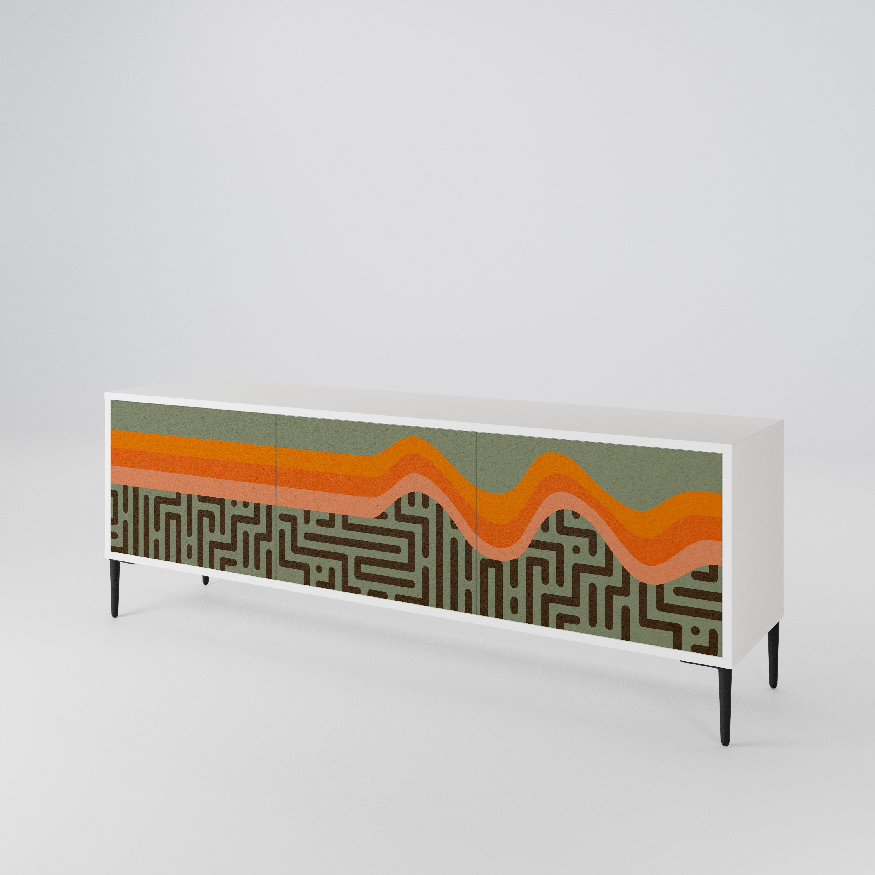 SIMPLE SOLUTIONS 3-Door TV Cabinet