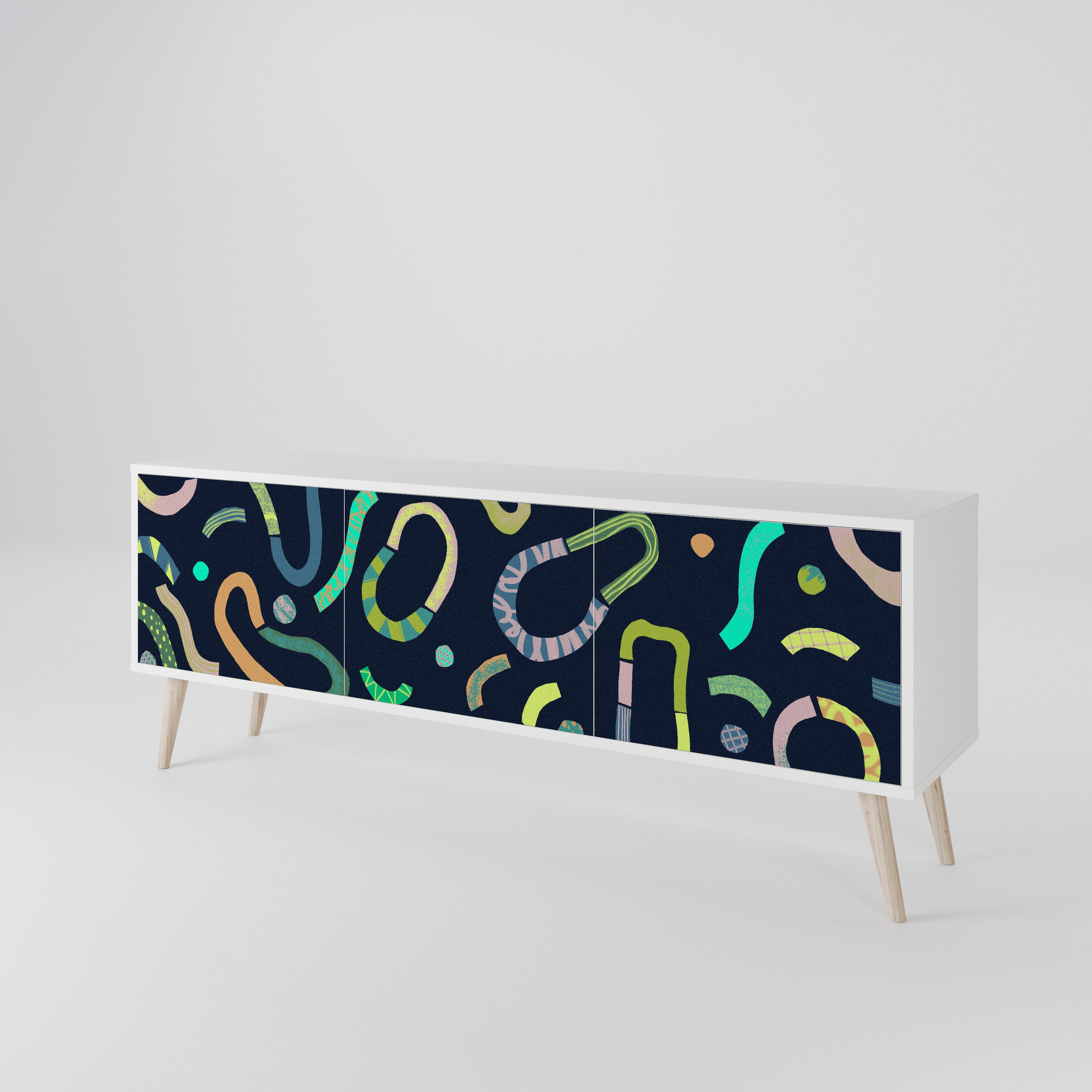 CONTRAST DANCE 3-Door TV Cabinet