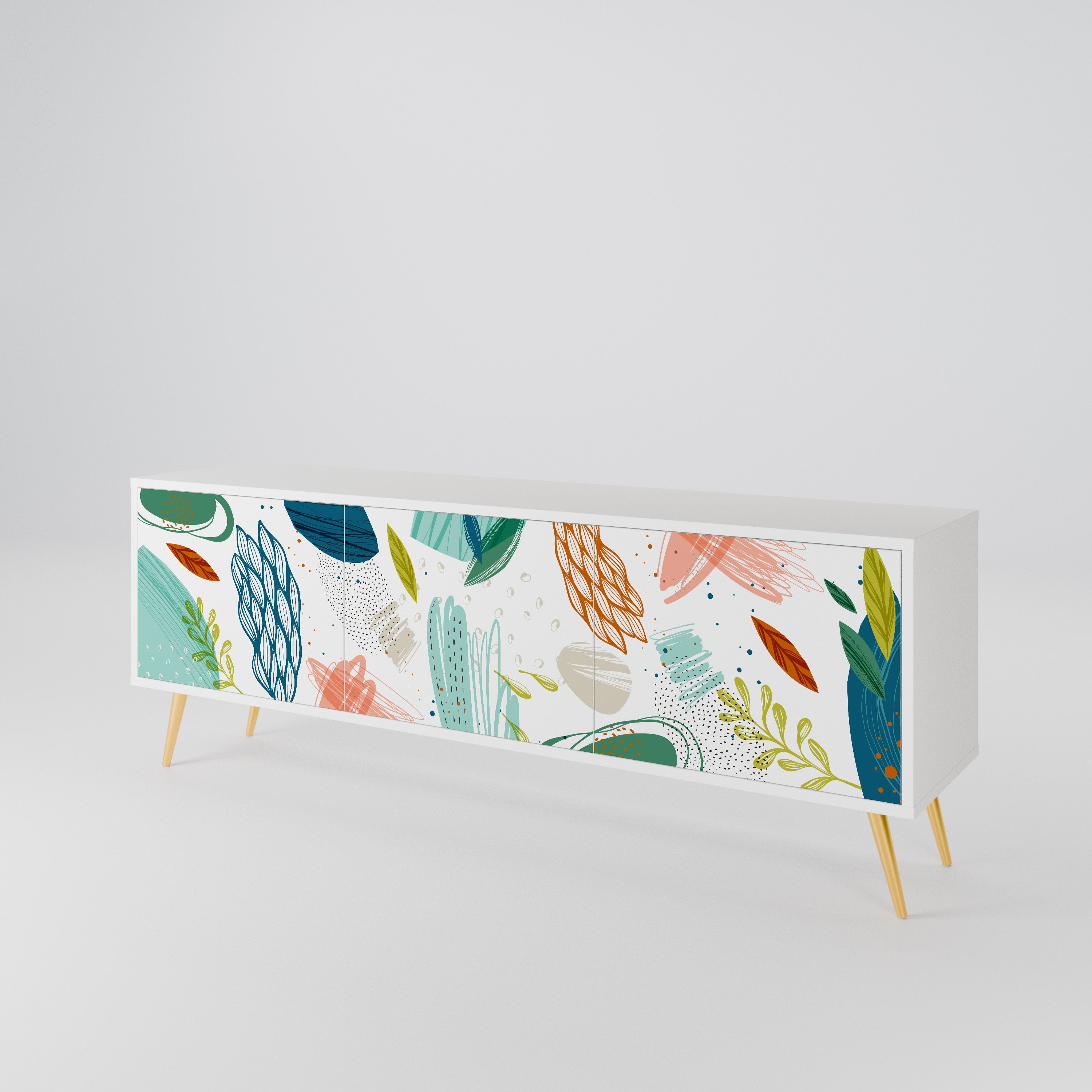 BOTANICAL HURRICANE 3-Door TV Cabinet