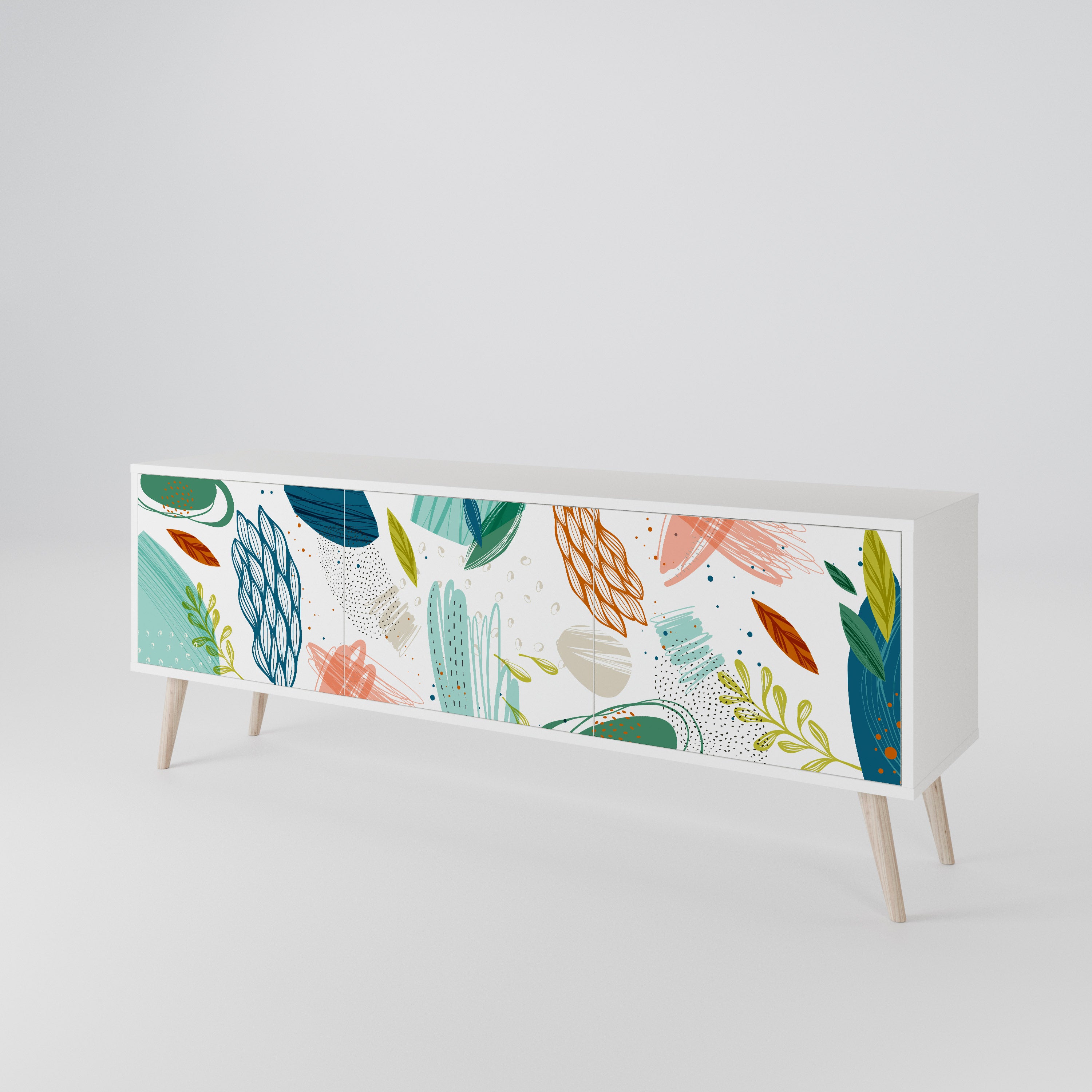 BOTANICAL HURRICANE 3-Door TV Cabinet