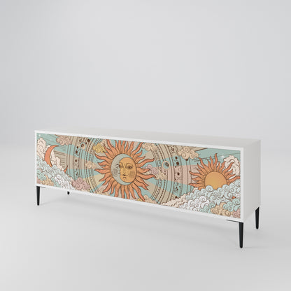 MYSTICAL STRUCTURE 3-Door TV Cabinet
