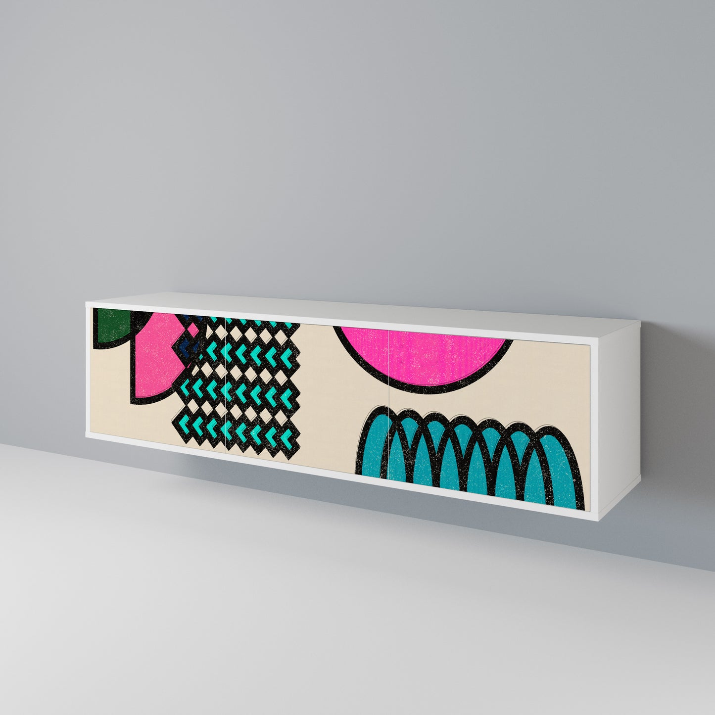 GEOMETRIC RHAPSODY 3-Door TV Cabinet
