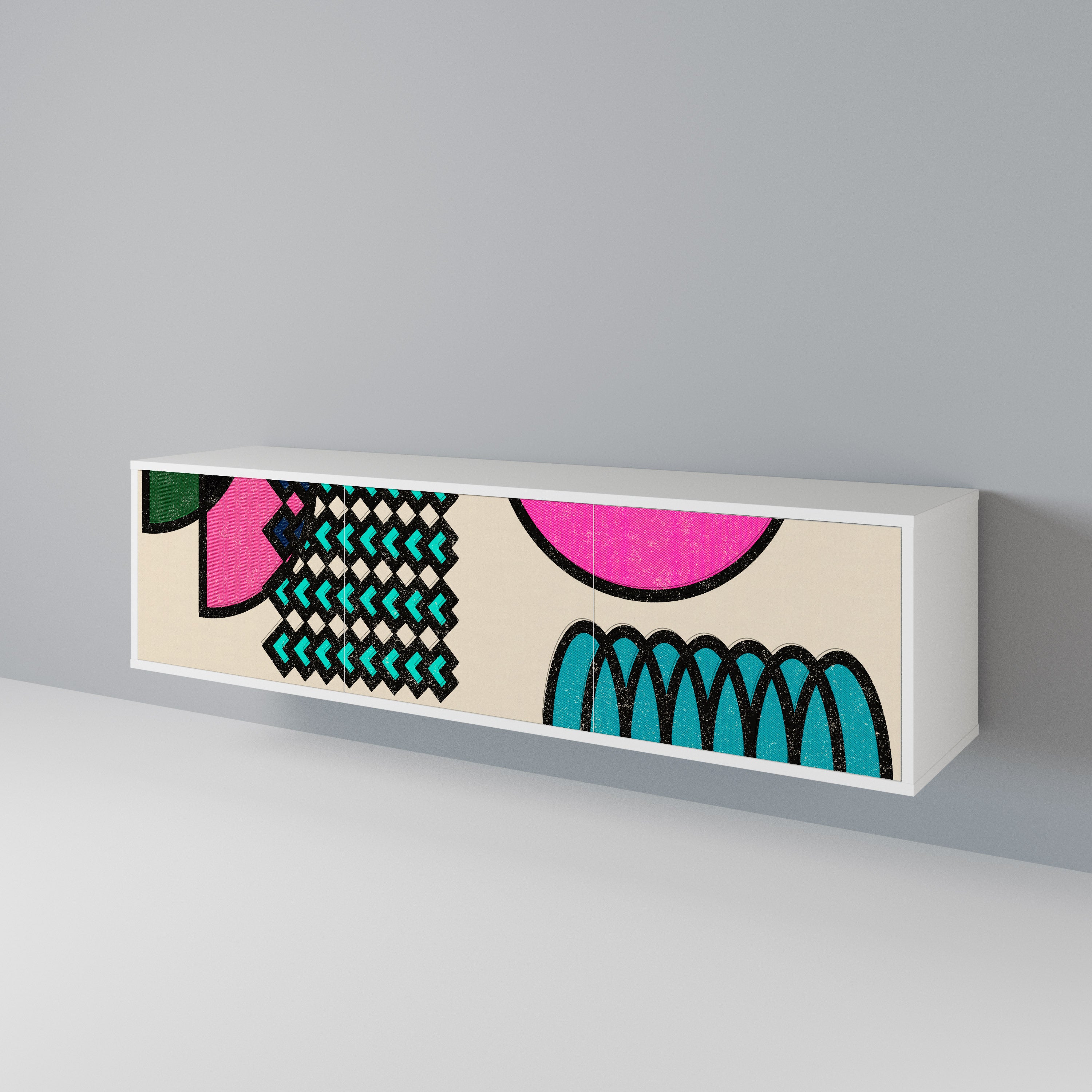 GEOMETRIC RHAPSODY 3-Door TV Cabinet