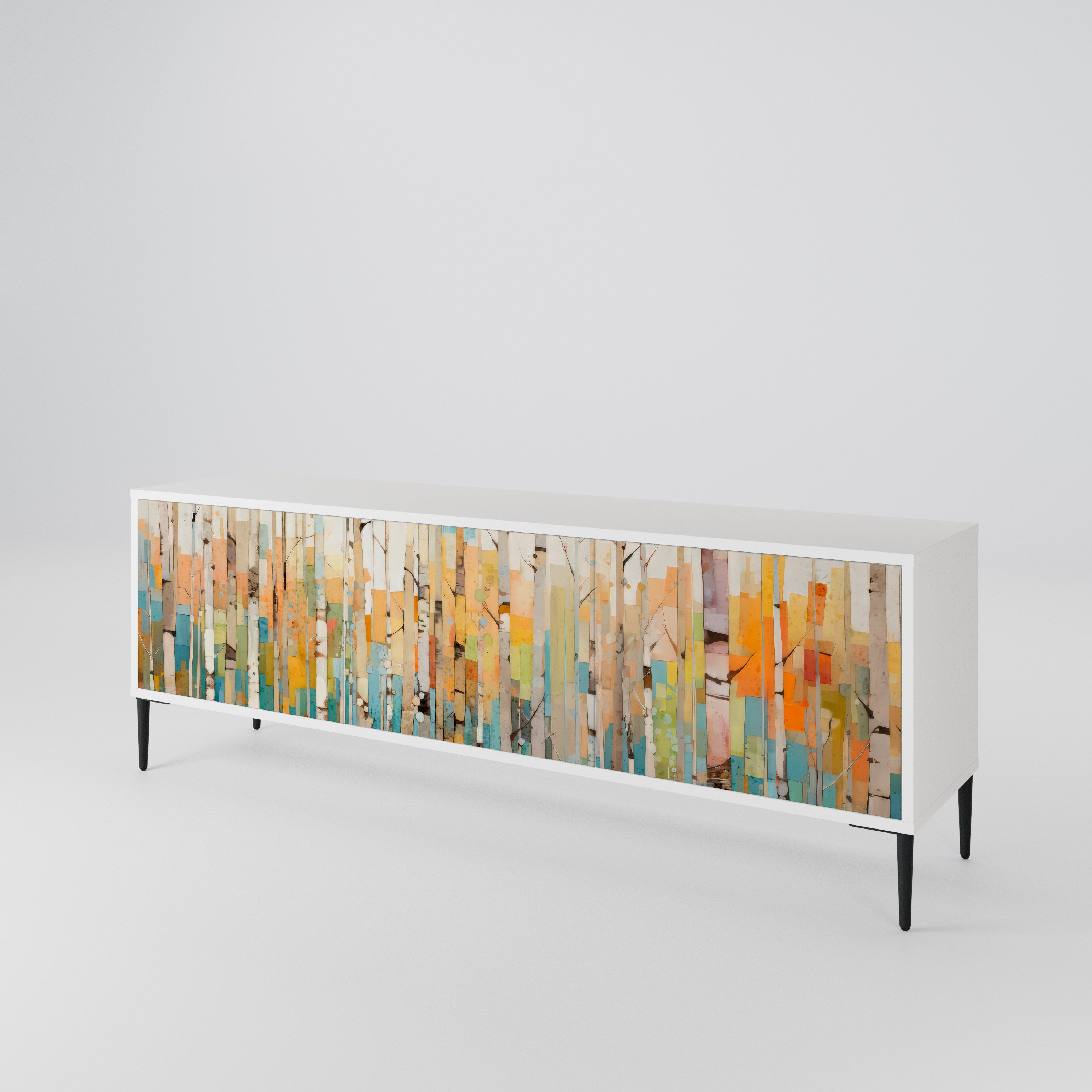 BIRCH KALEIDOSCOPE 3-Door TV Cabinet