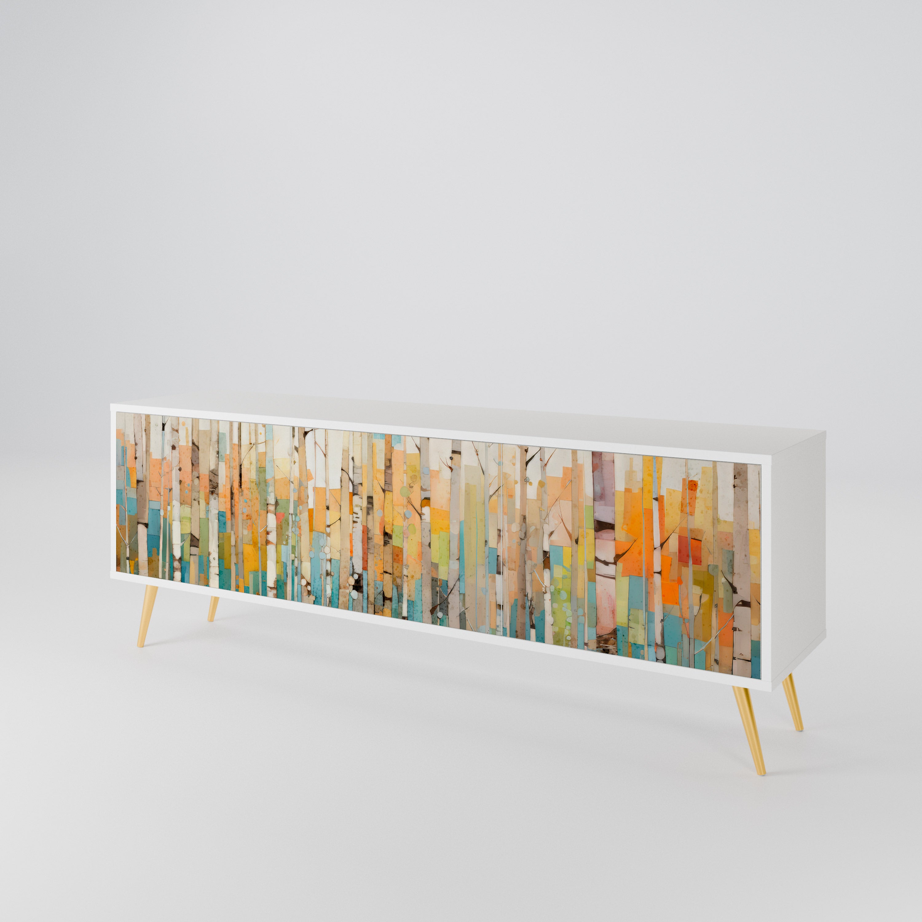 BIRCH KALEIDOSCOPE 3-Door TV Cabinet