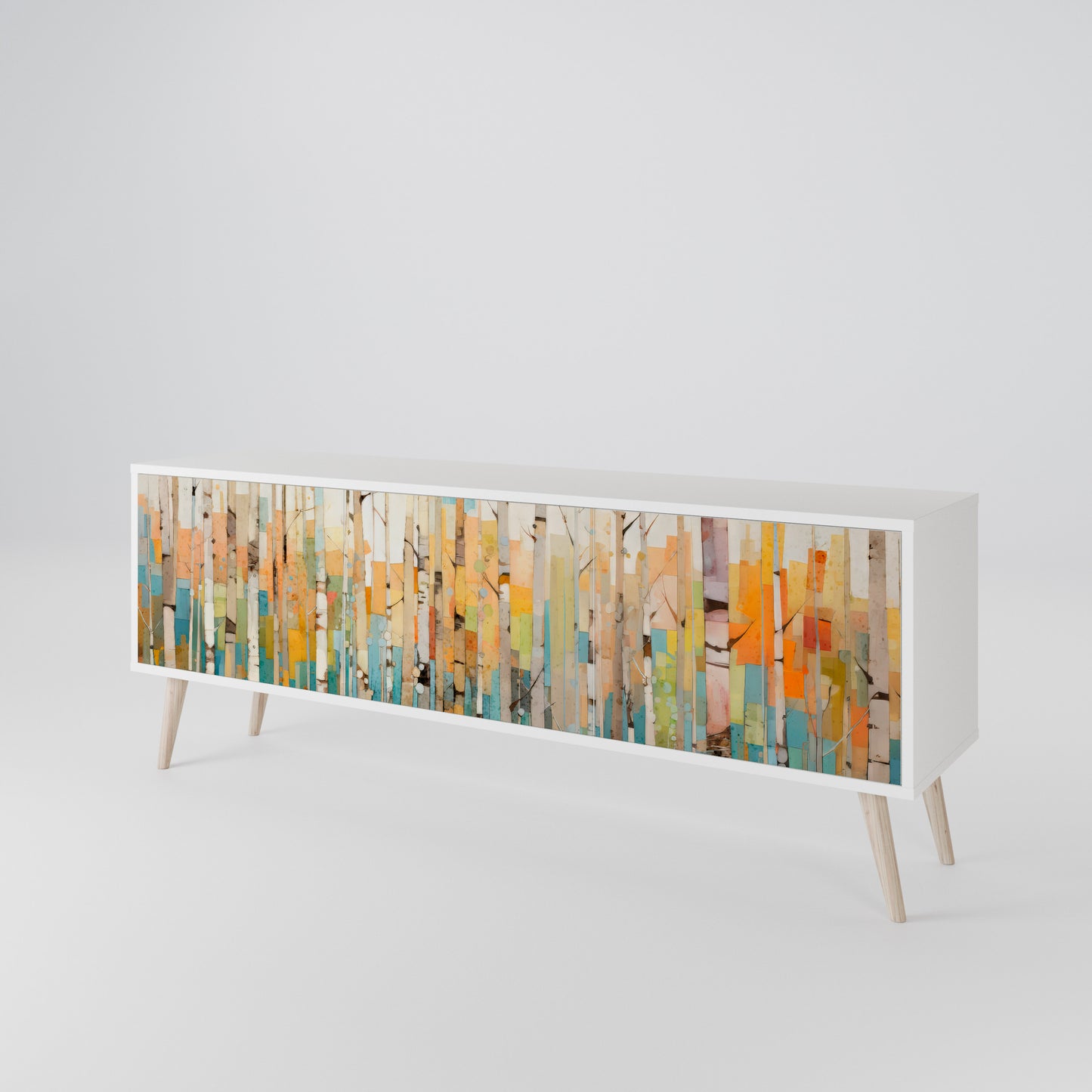 BIRCH KALEIDOSCOPE 3-Door TV Cabinet