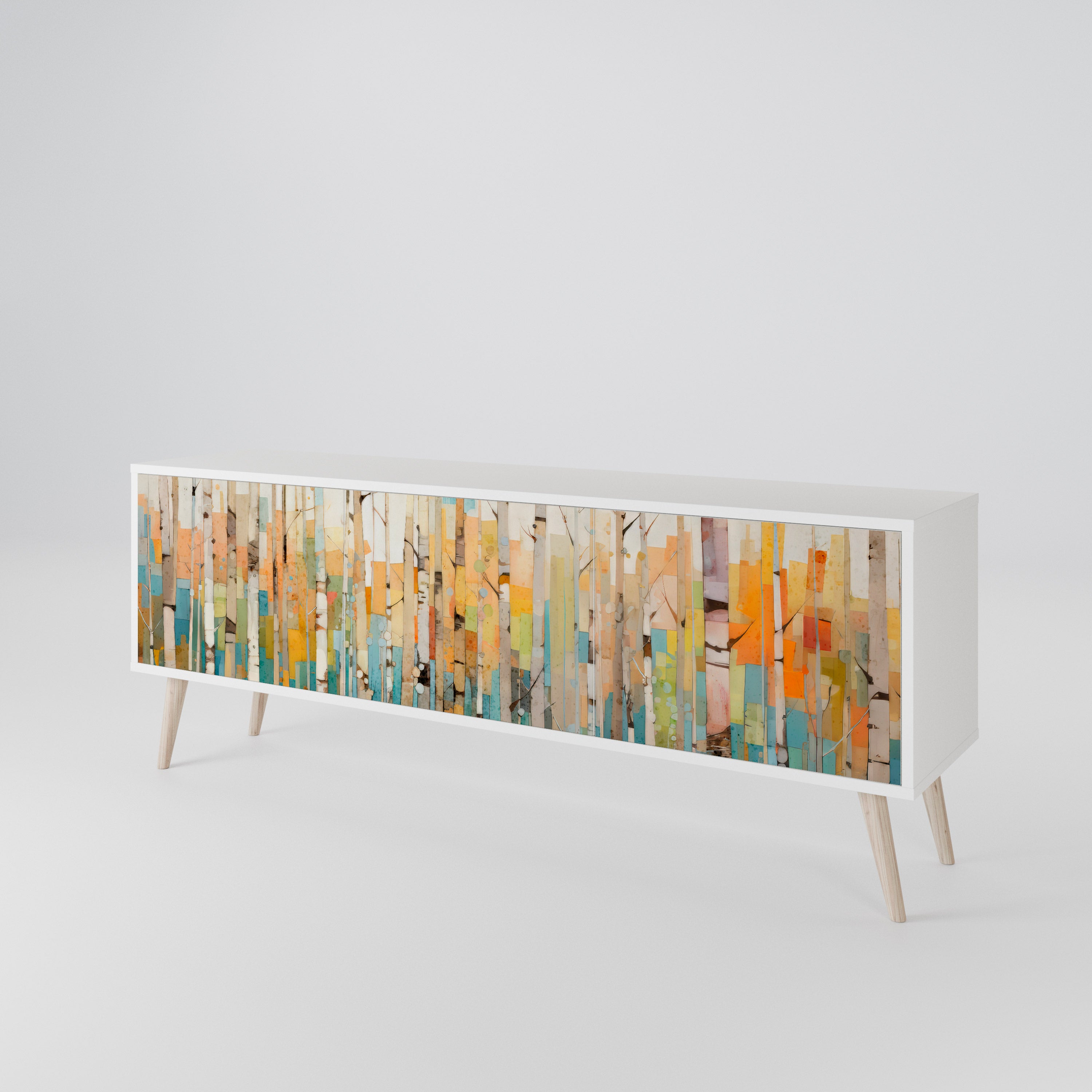 BIRCH KALEIDOSCOPE 3-Door TV Cabinet