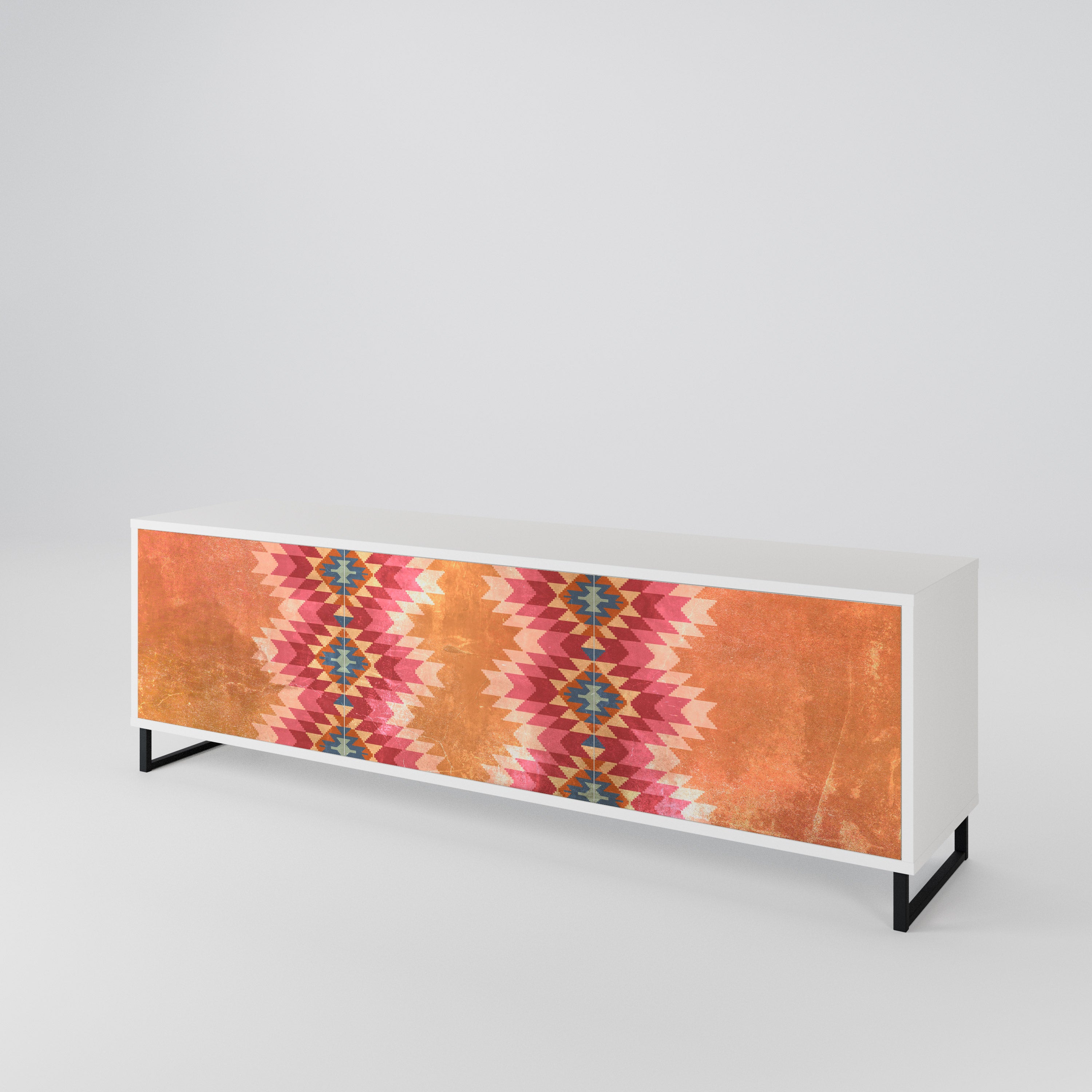 INDIAN FOLK 3-Door TV Cabinet