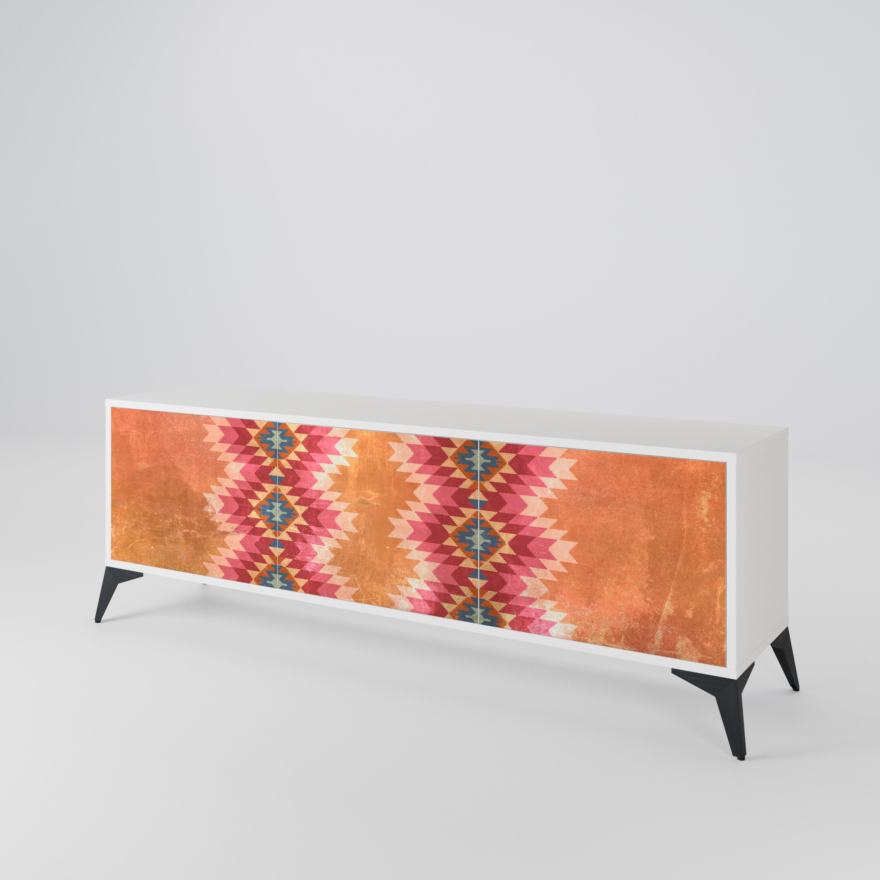 INDIAN FOLK 3-Door TV Cabinet