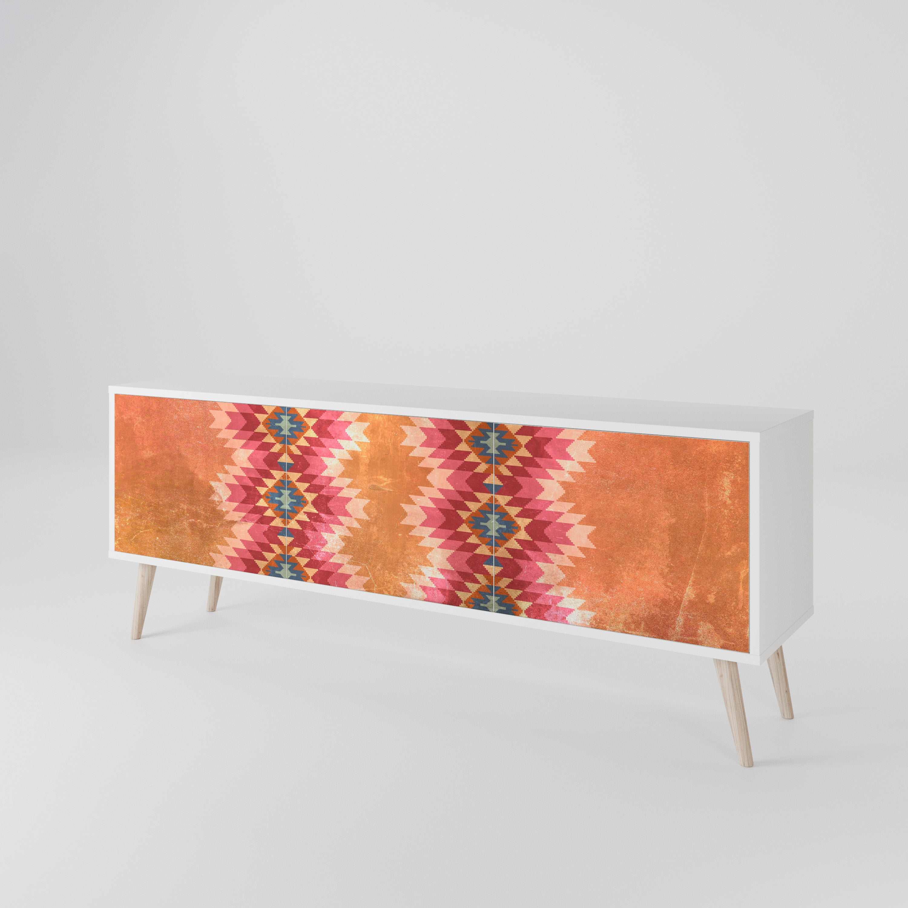 INDIAN FOLK 3-Door TV Cabinet