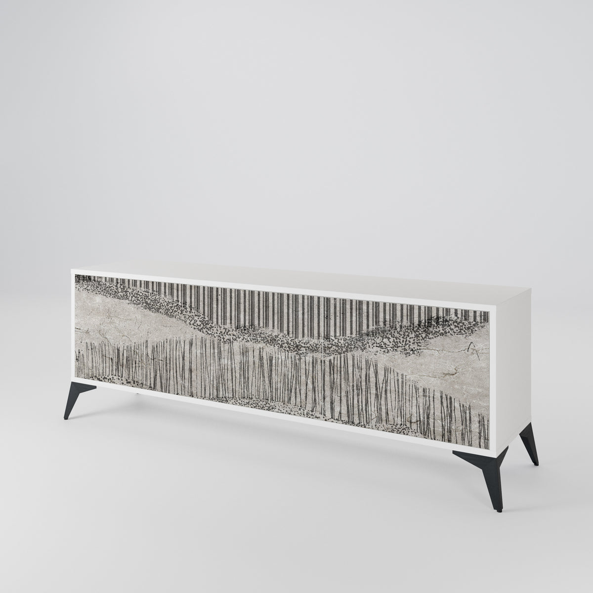 GRAIN LINES 3-Door TV Cabinet