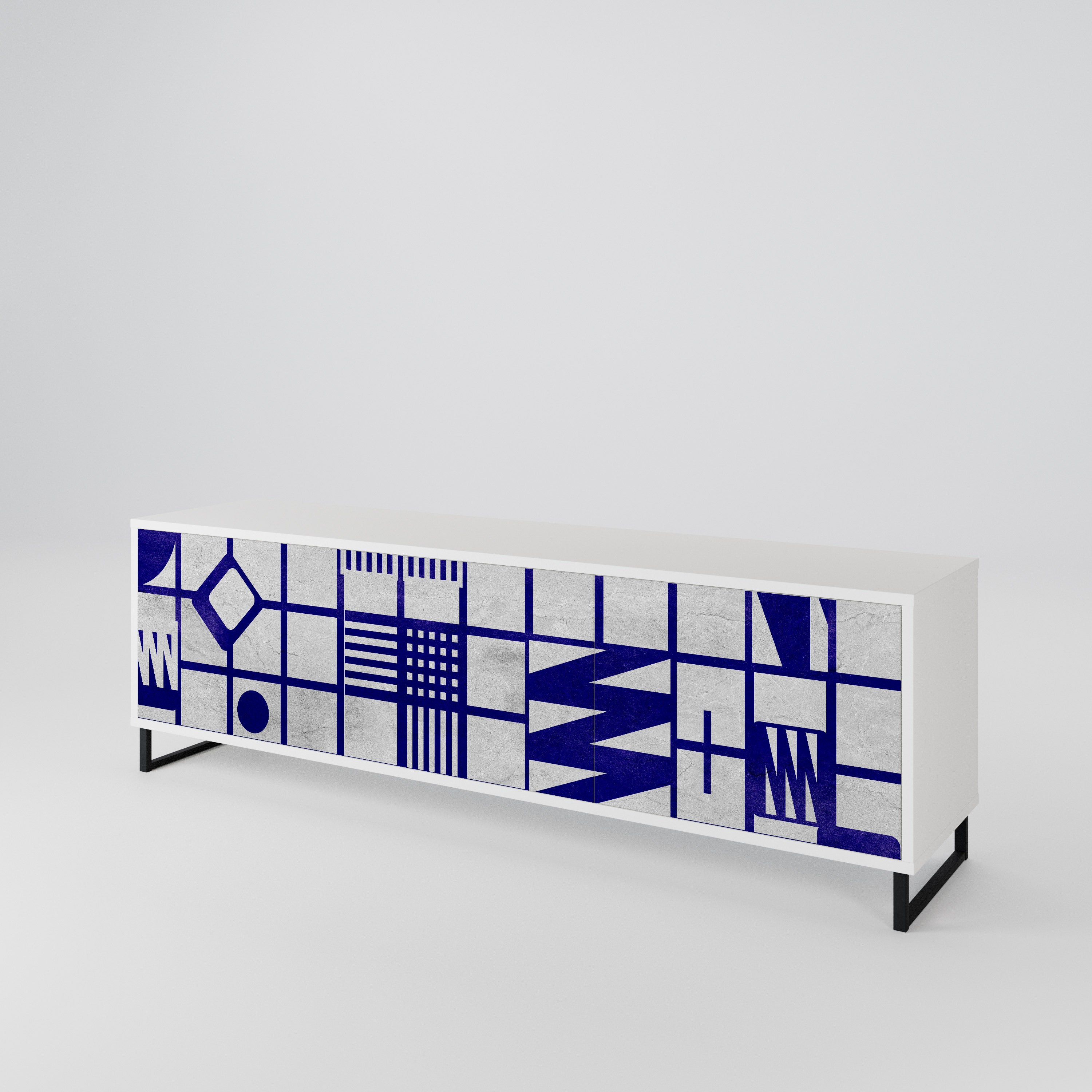 THE RIGHT PLACES 3-Door TV Cabinet