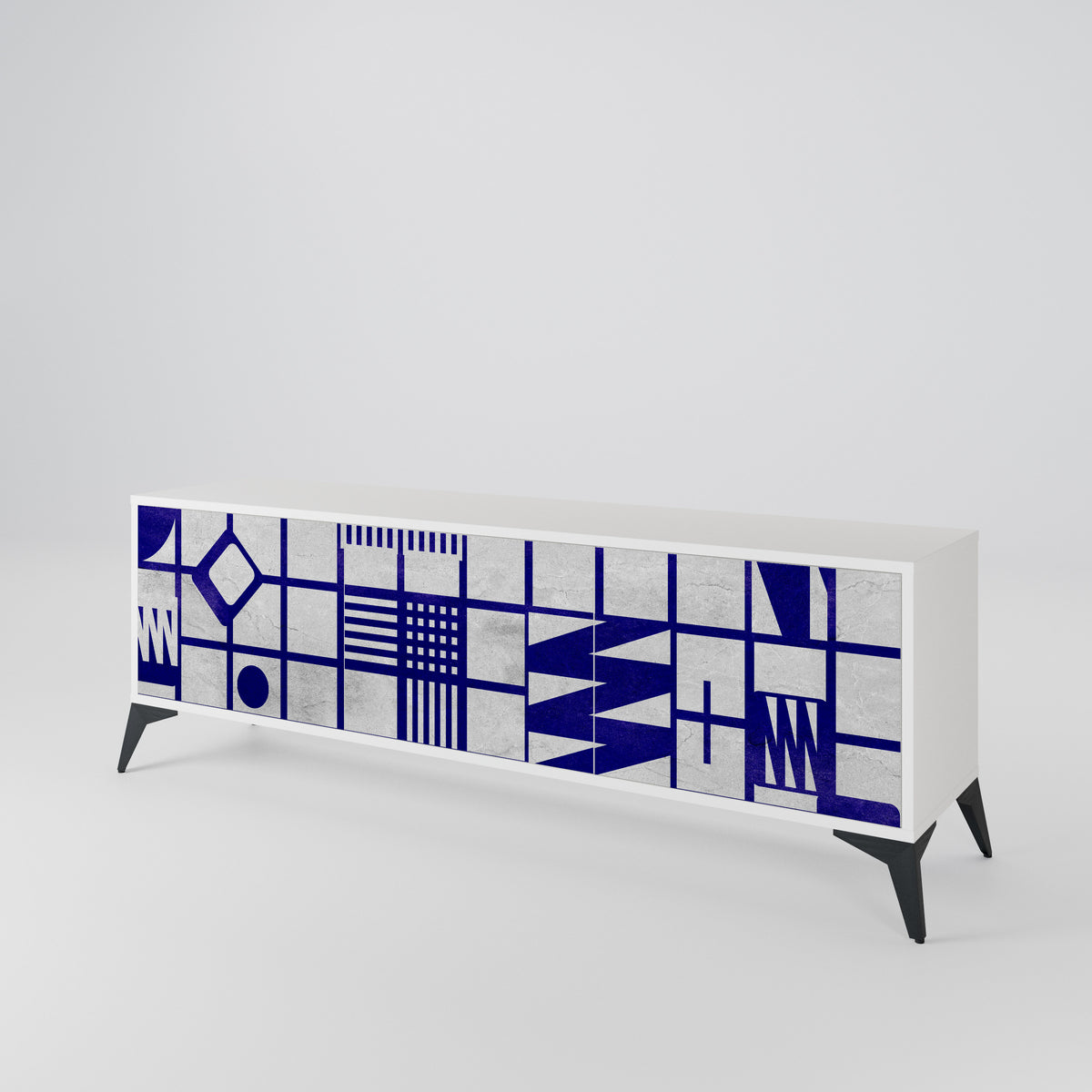 THE RIGHT PLACES 3-Door TV Cabinet