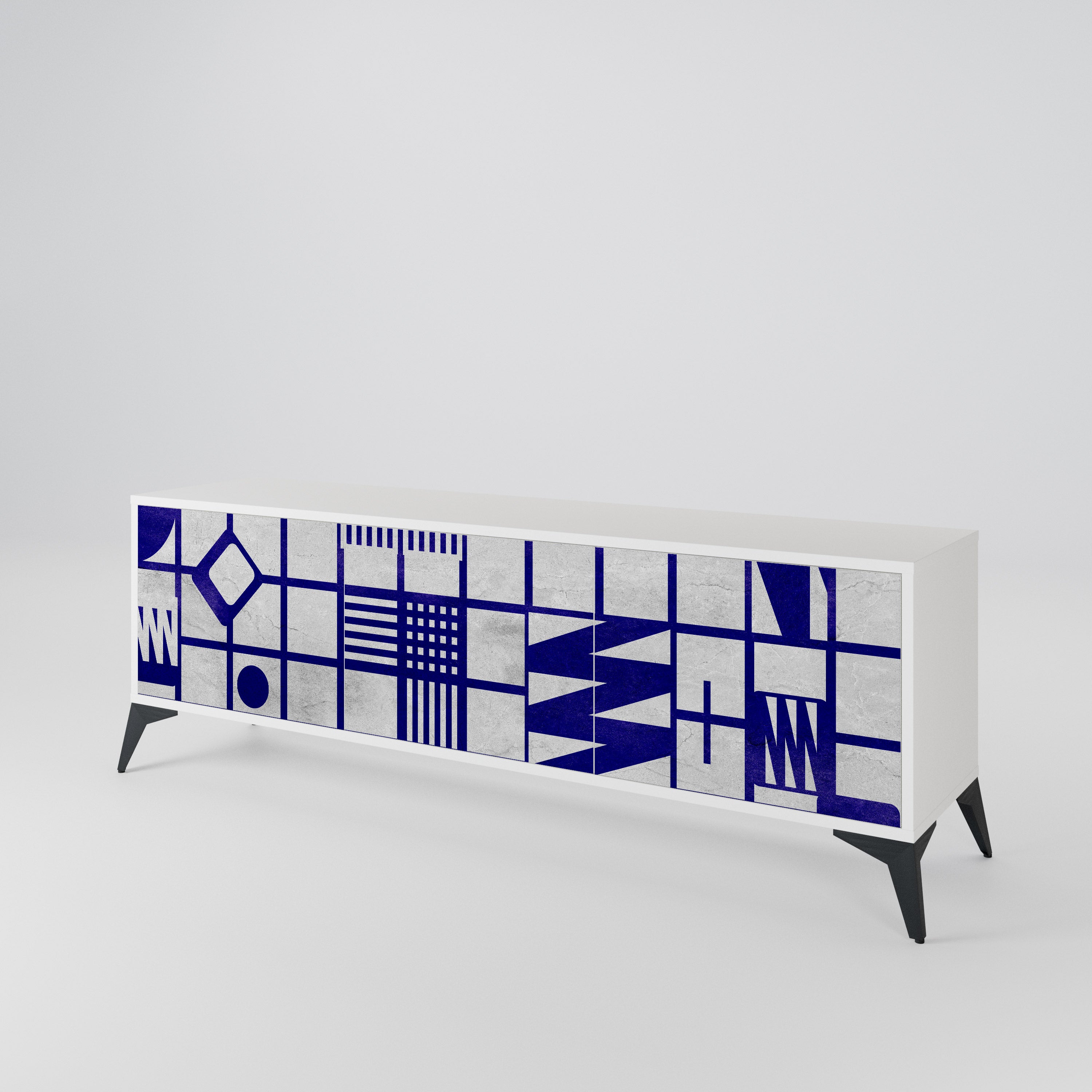THE RIGHT PLACES 3-Door TV Cabinet
