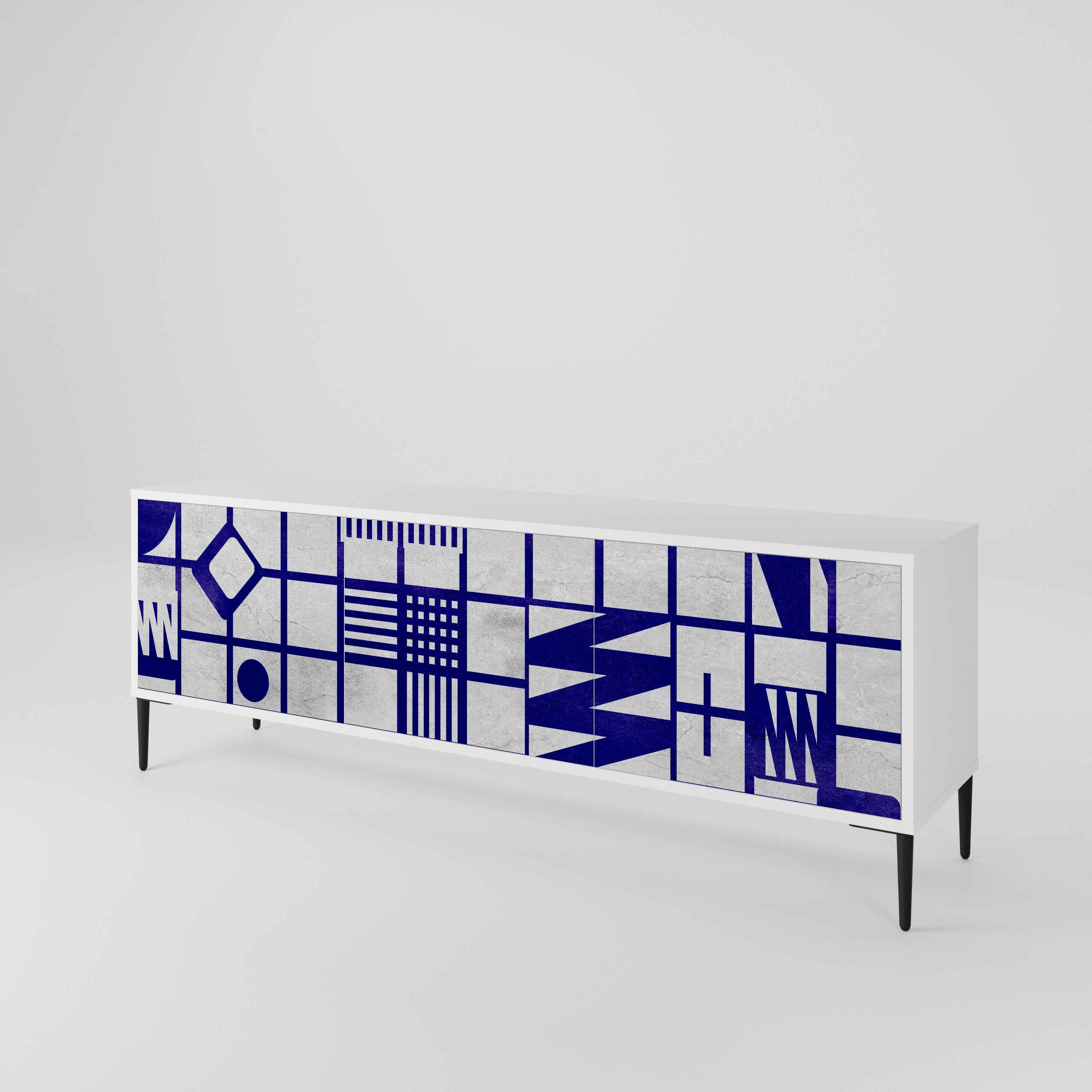 THE RIGHT PLACES 3-Door TV Cabinet