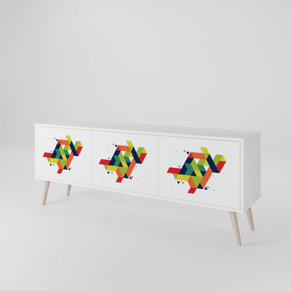 FUTURE SIGN 3-Door TV Cabinet