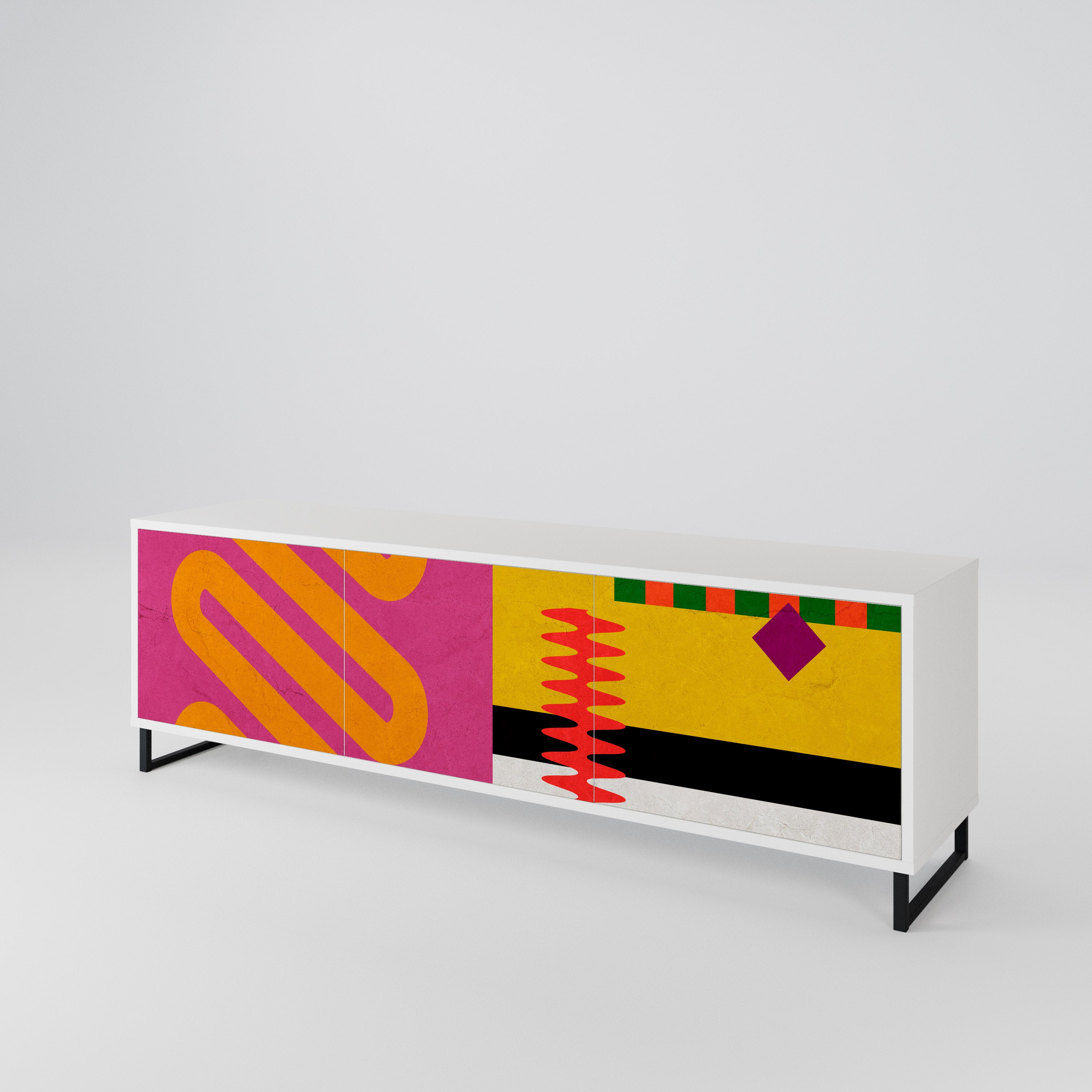 VIVID ART 3-Door TV Cabinet