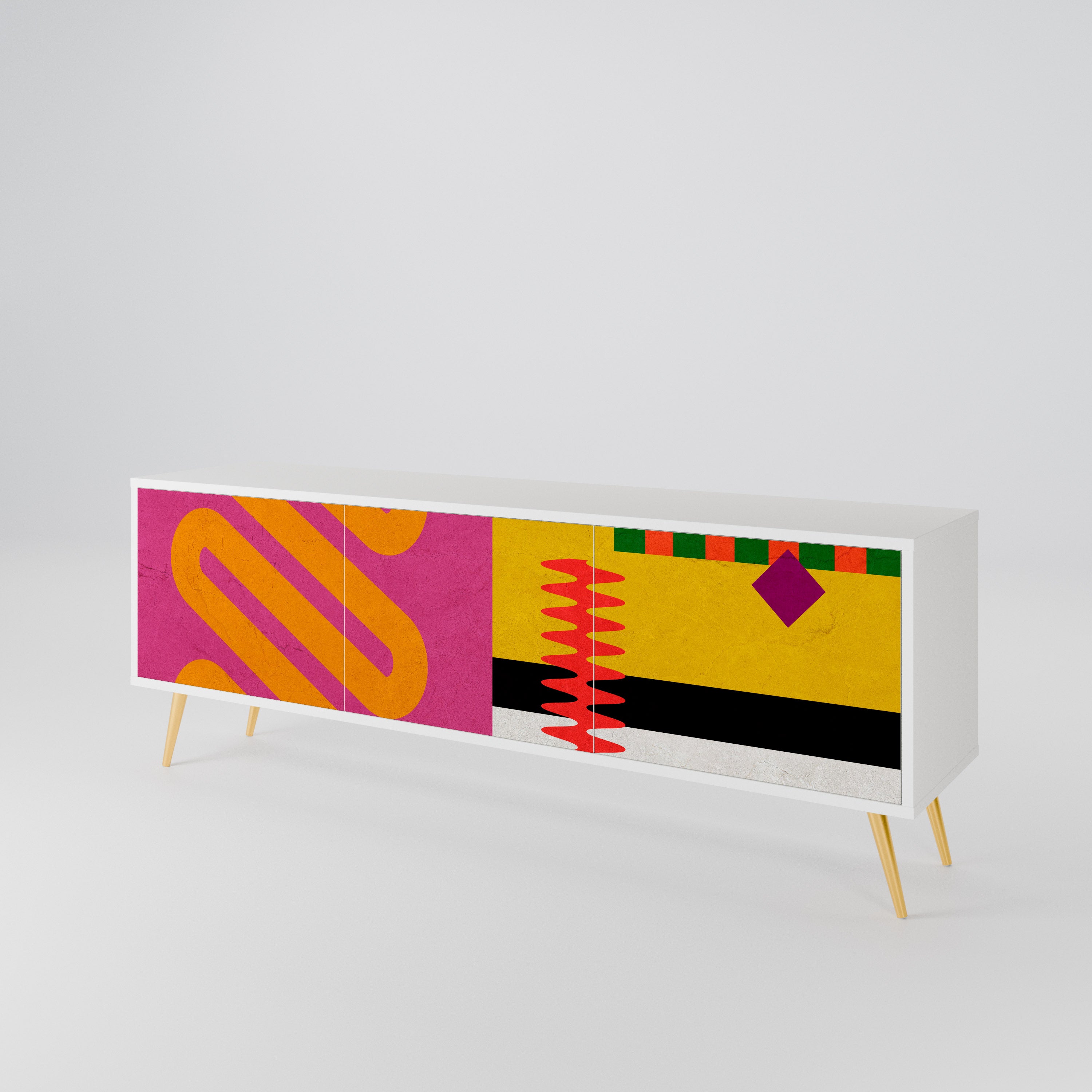 VIVID ART 3-Door TV Cabinet