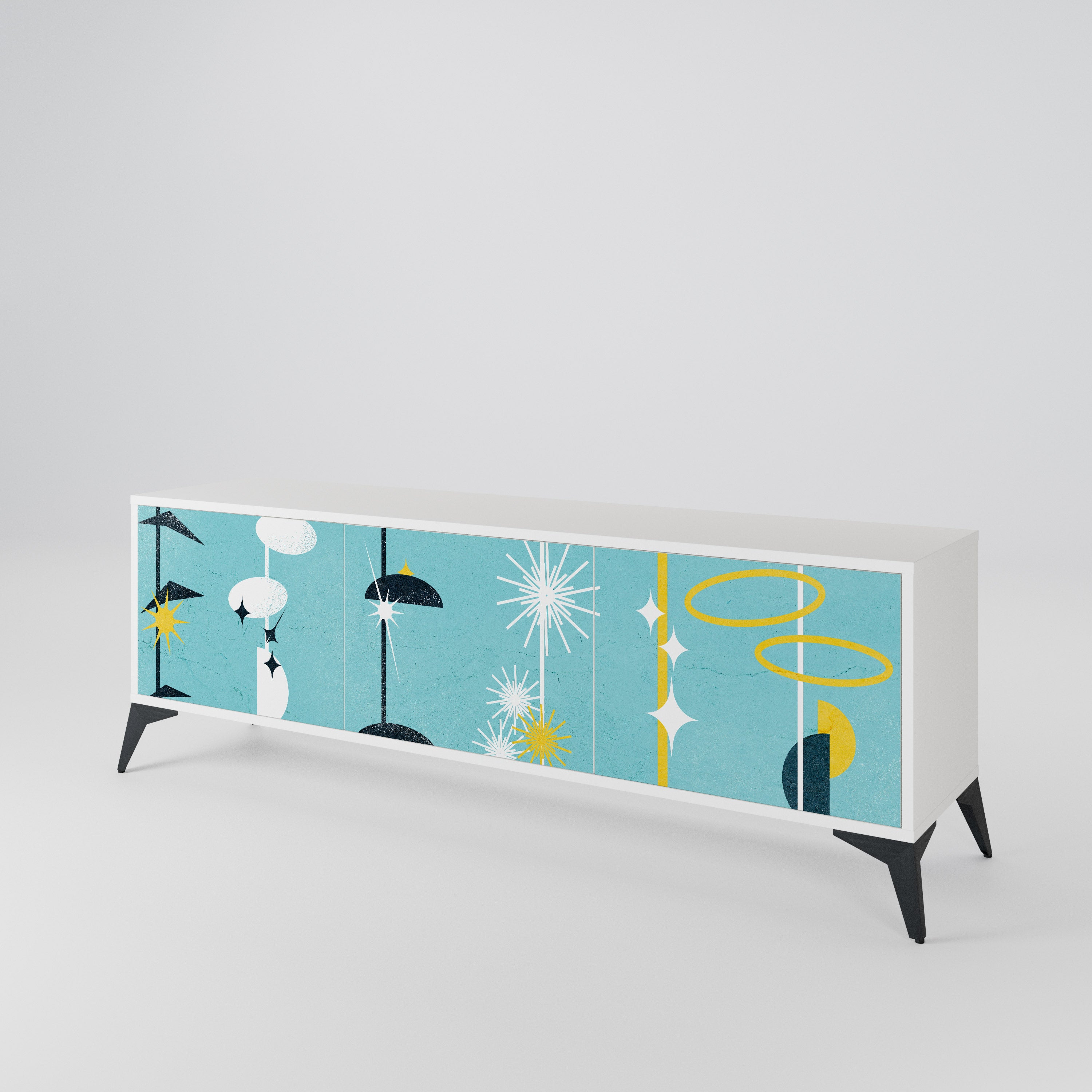 PATHS TO HAPPINESS 3-Door TV Cabinet